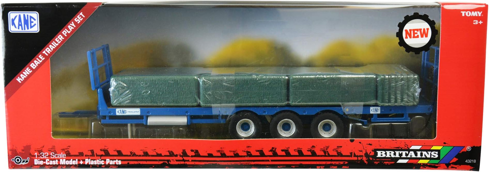 Britains Kane Bale Trailer Set, Multicoloured, One Size, 43218