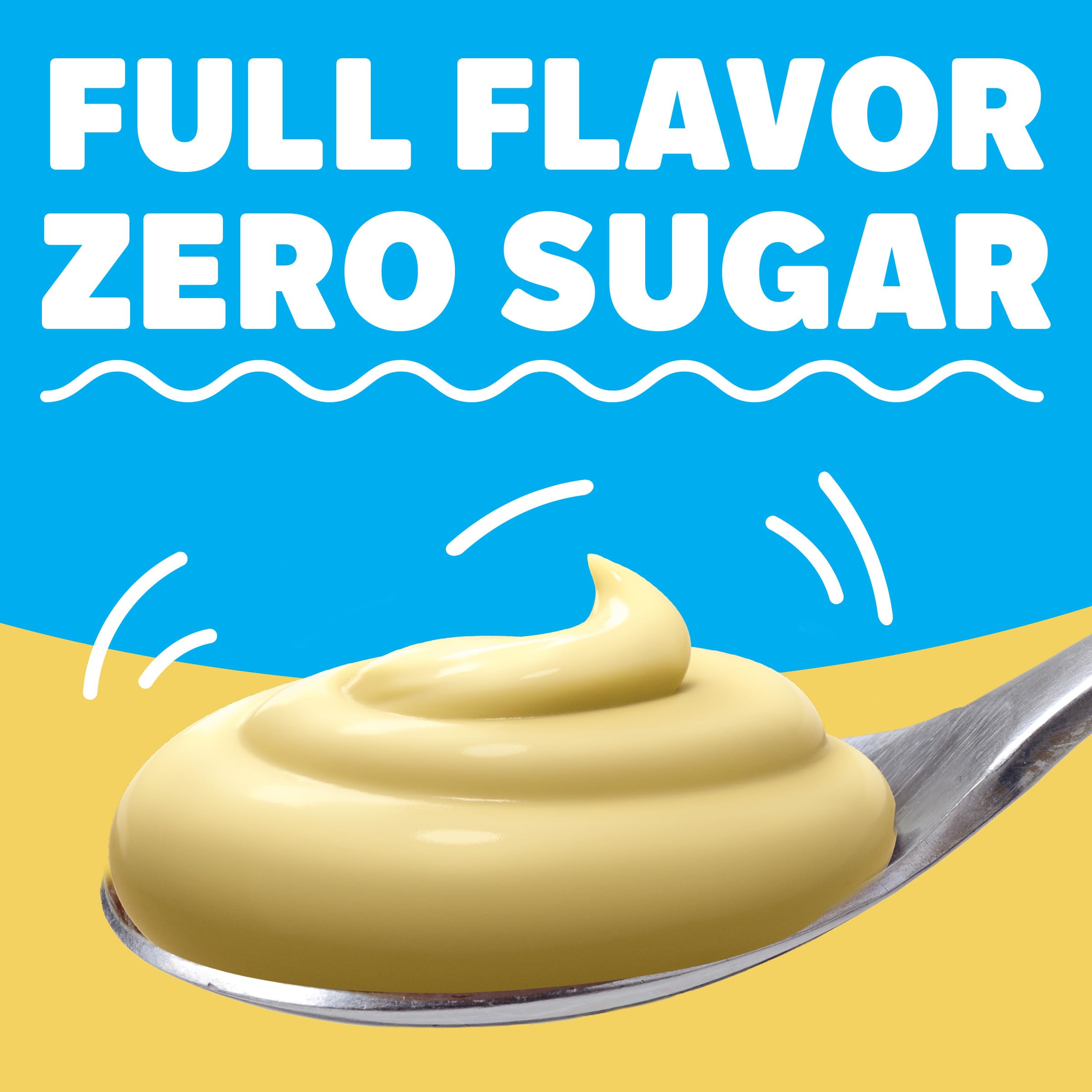 Jell-O Banana Cream Zero Sugar Instant Reduced Calorie Pudding Pie Filling Mix 0 9 oz Box — view 7