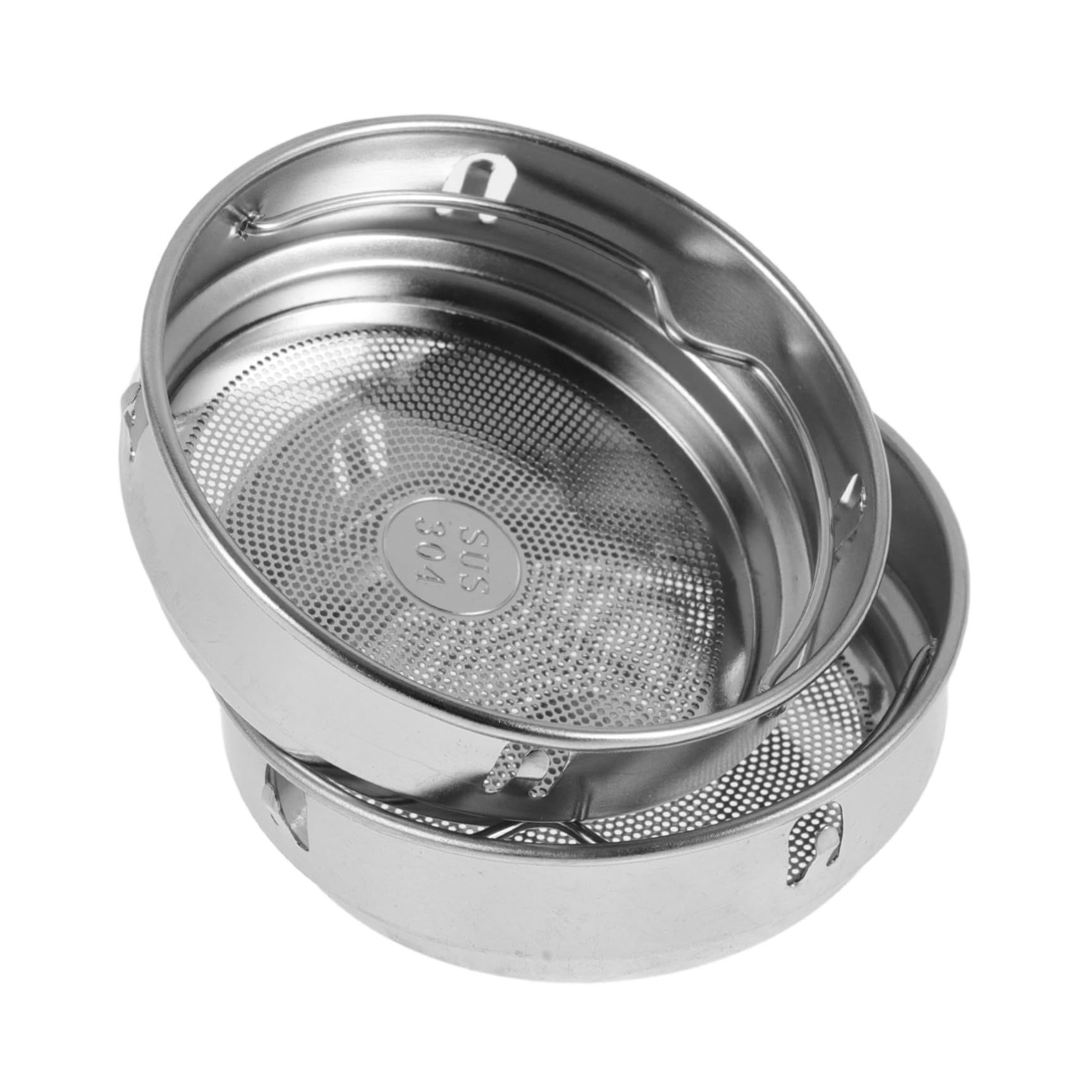 Veemoon Lot de 2 Filtres à Thé en Acier Inoxydable 304 Maille Fine Diamètre 62 MM Passoire Réutilisable Compatible Bouteilles Isothermes pour Infusion sans Résidus Usage Maison et