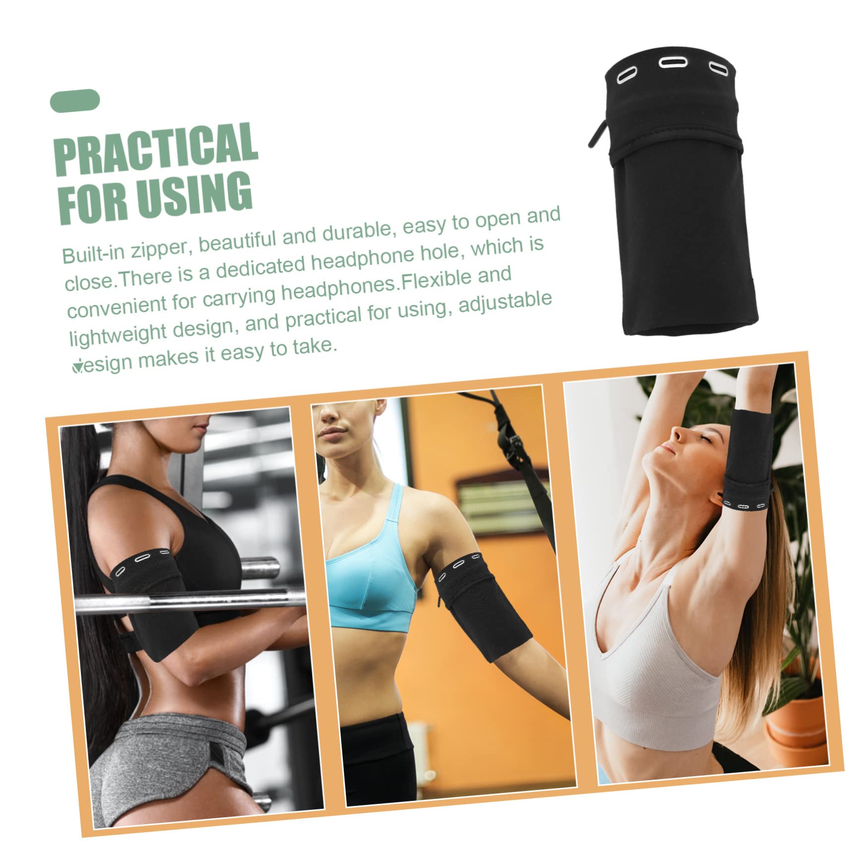Uonlytech 5pezzi Borsa Sportiva Per Braccio Porta Cellulare Per Running e Fitness Compatibile Con Smartphone Accessorio Pratico Per Allenamenti All Aperto
