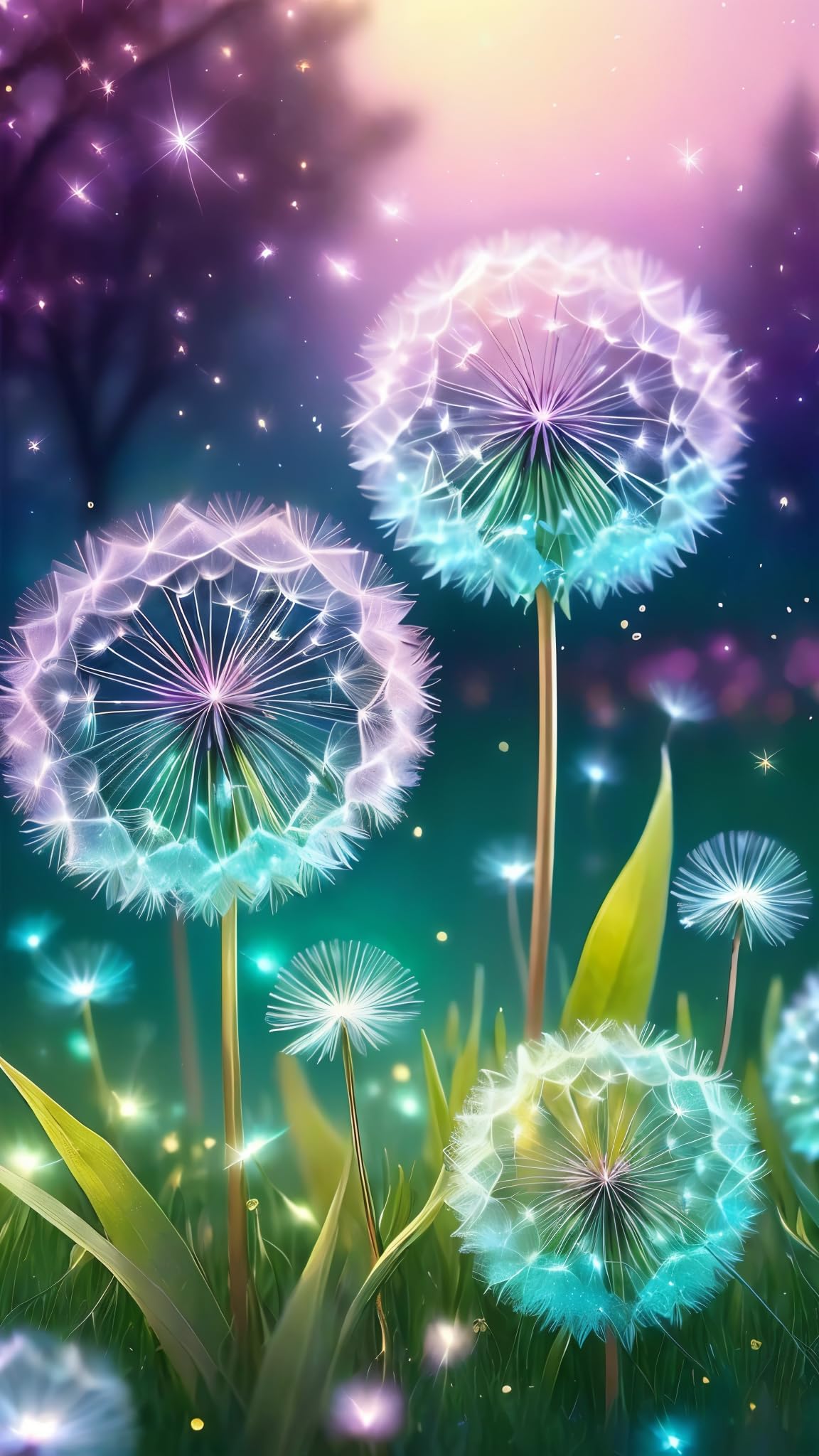 ZHUMUTO Large Diamond Painting Kits for Adults Glowing Dandelion