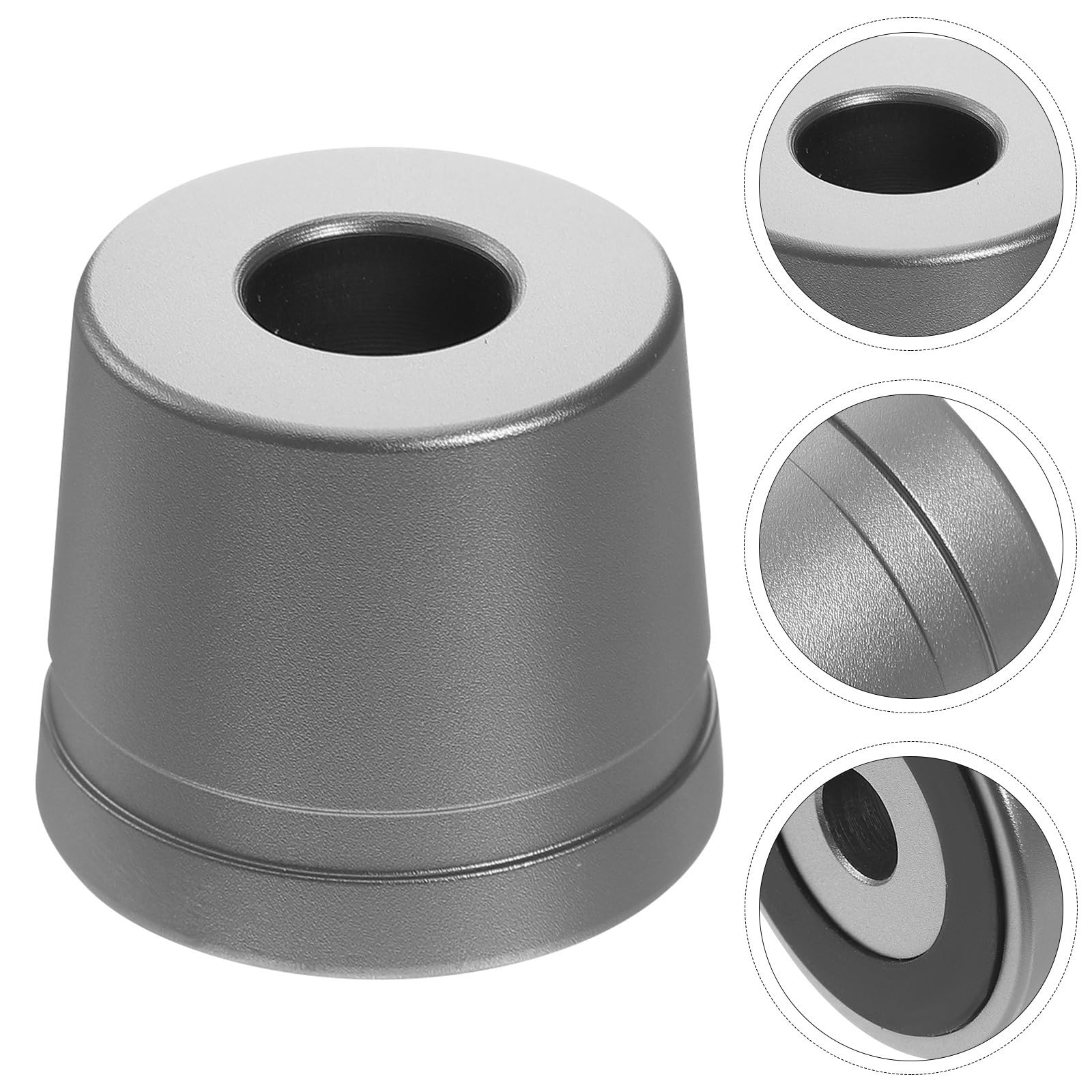 Operitacx 6 Pezzi Supporto per Rasoio da Uomo in Alluminio Nero, Base | Portatile e Facile da Pulire, Base Antiscivolo, Mantiene Bagno Ordinato e Organizzato