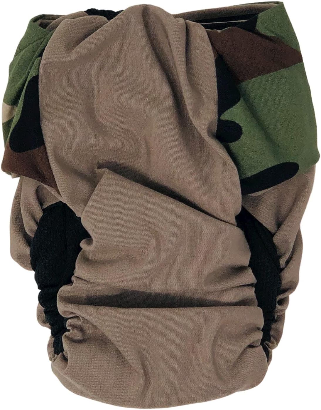 Camo on Brown Dog Diaper, S, Without Tail Hole - Made in USA