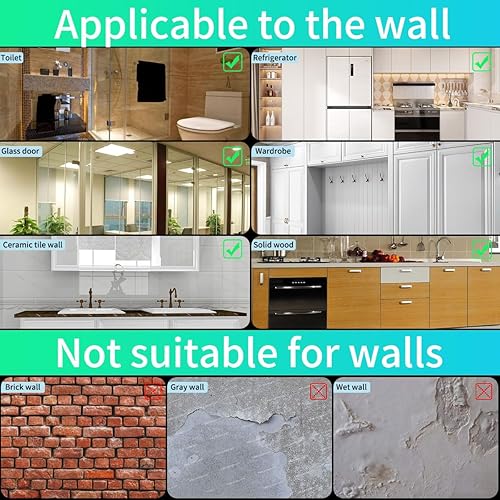 Miniatura 5 de Quadafy 4 ganchos de repuesto para esquina para regadera, sin perforaciones, adhesivo transparente fuerte para organizador de ducha, estantes de
