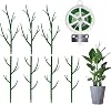 7 Pack Plant Support Stakes for Indoor Plants, Stackable Monstera Plant Support, Climbing Plant Support Plant Stakes with Twist Ties for Climbing Potted Plants Indoor Outdoor