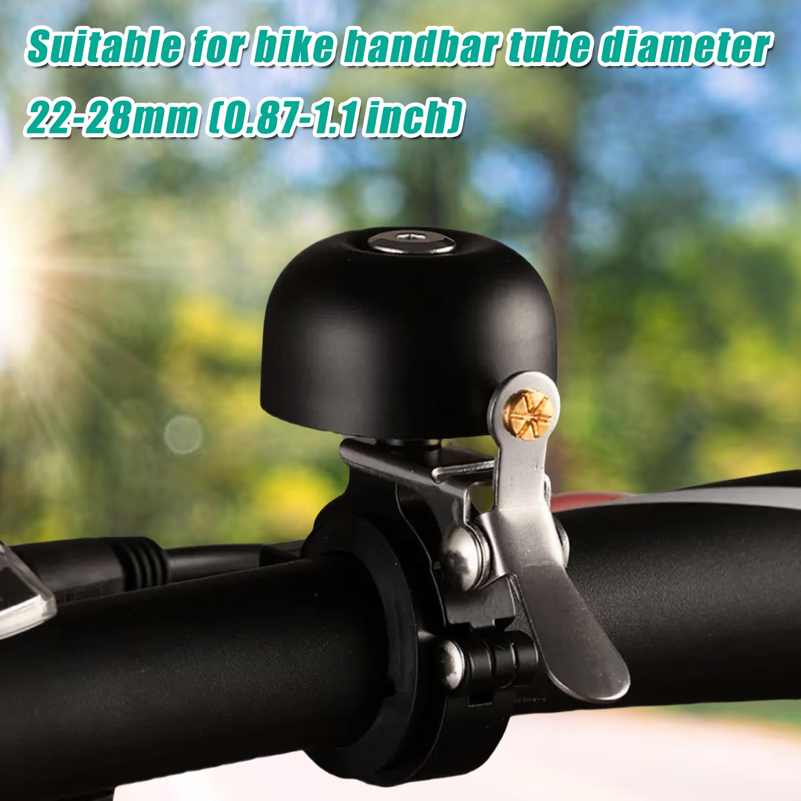 Twilight Garage Cycling Bell Vintage Bike Bell for Handlebars Bicycle Bell with Loud Crisp Clear Sound - Image 3