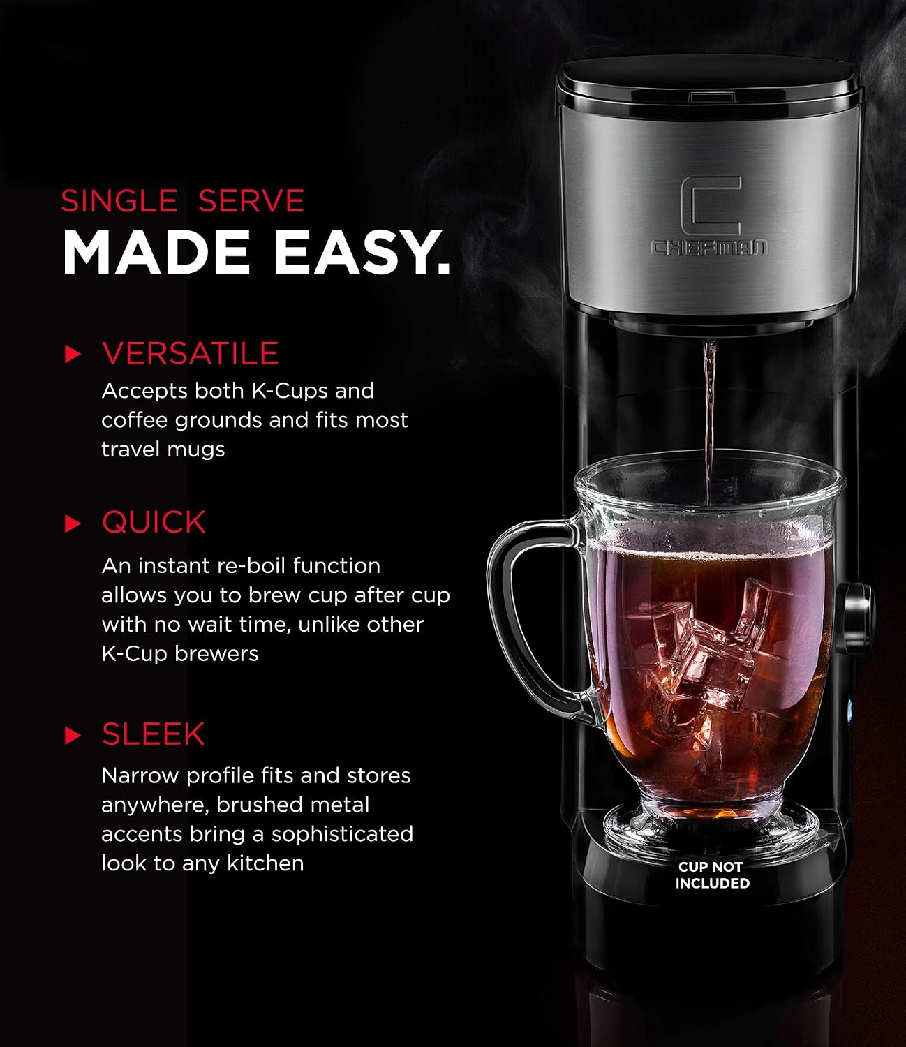 Chefman Instabrew Single Serve Coffee 