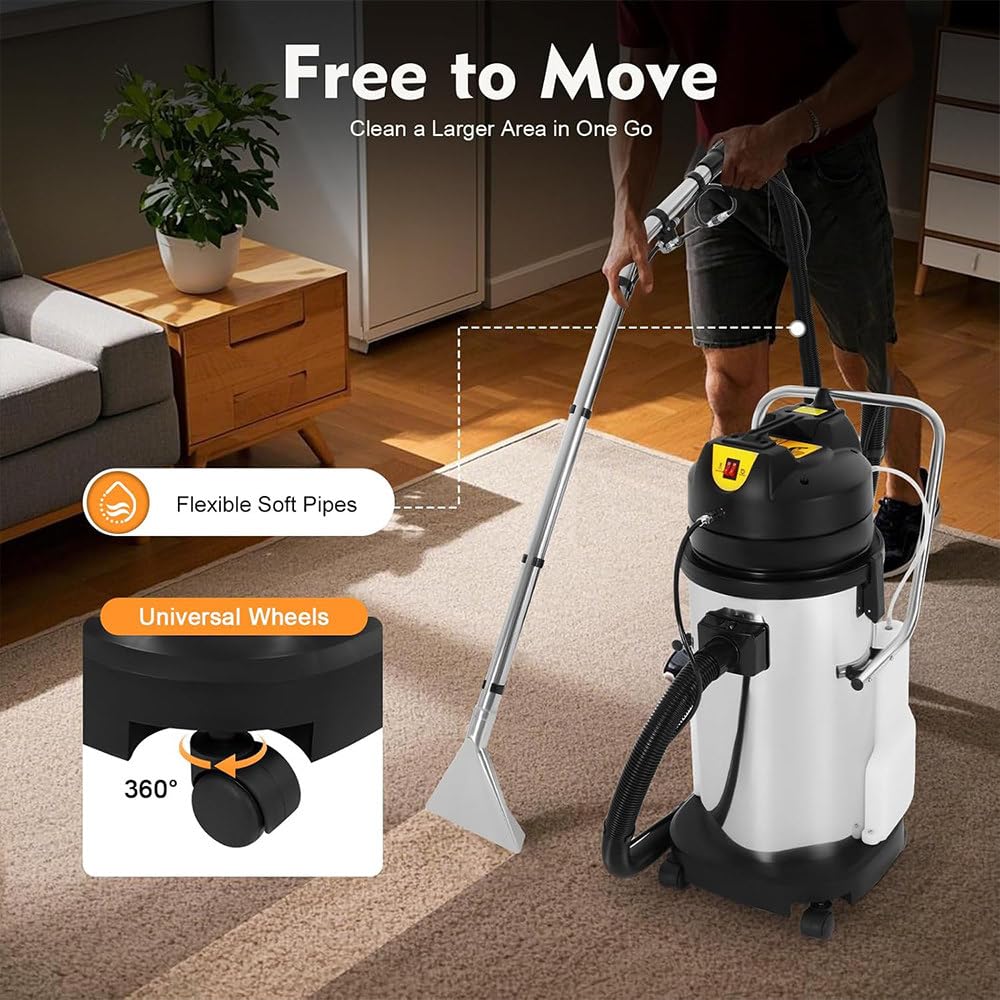 Aspiradora Agua Tapiceria Limpiador -Limpia de Sofa Aspirador Maquina Limpieza Liquidos Lava Extracción Alfombras Colchones Upholstery Hidroaspiradora Coche Carpet Cleaner Machine