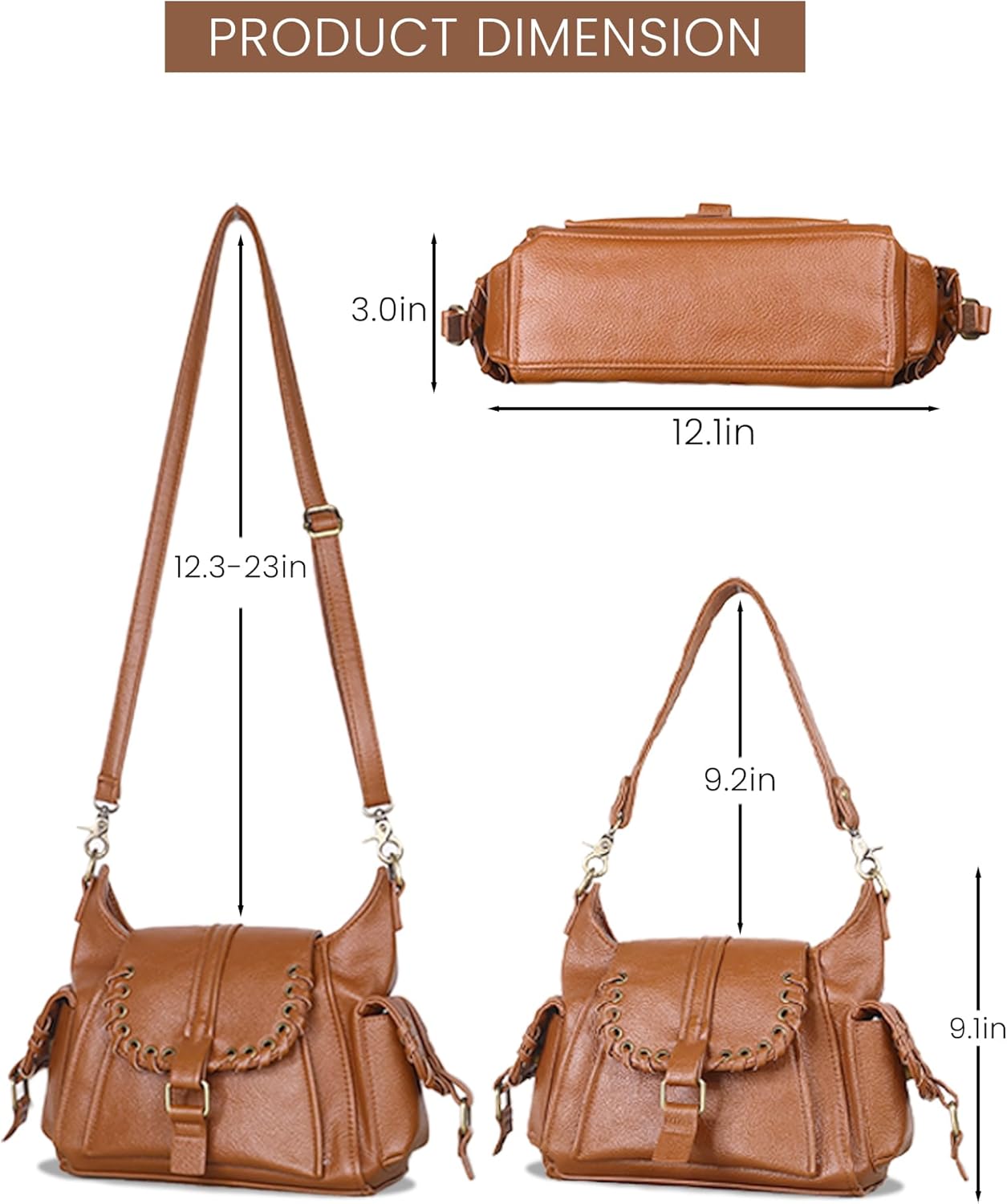 Women Mini Tote Bags City Tote Shoulder Purses Boho Purse Vegan Leather Hobo Handbags With Adjustable Dual Straps