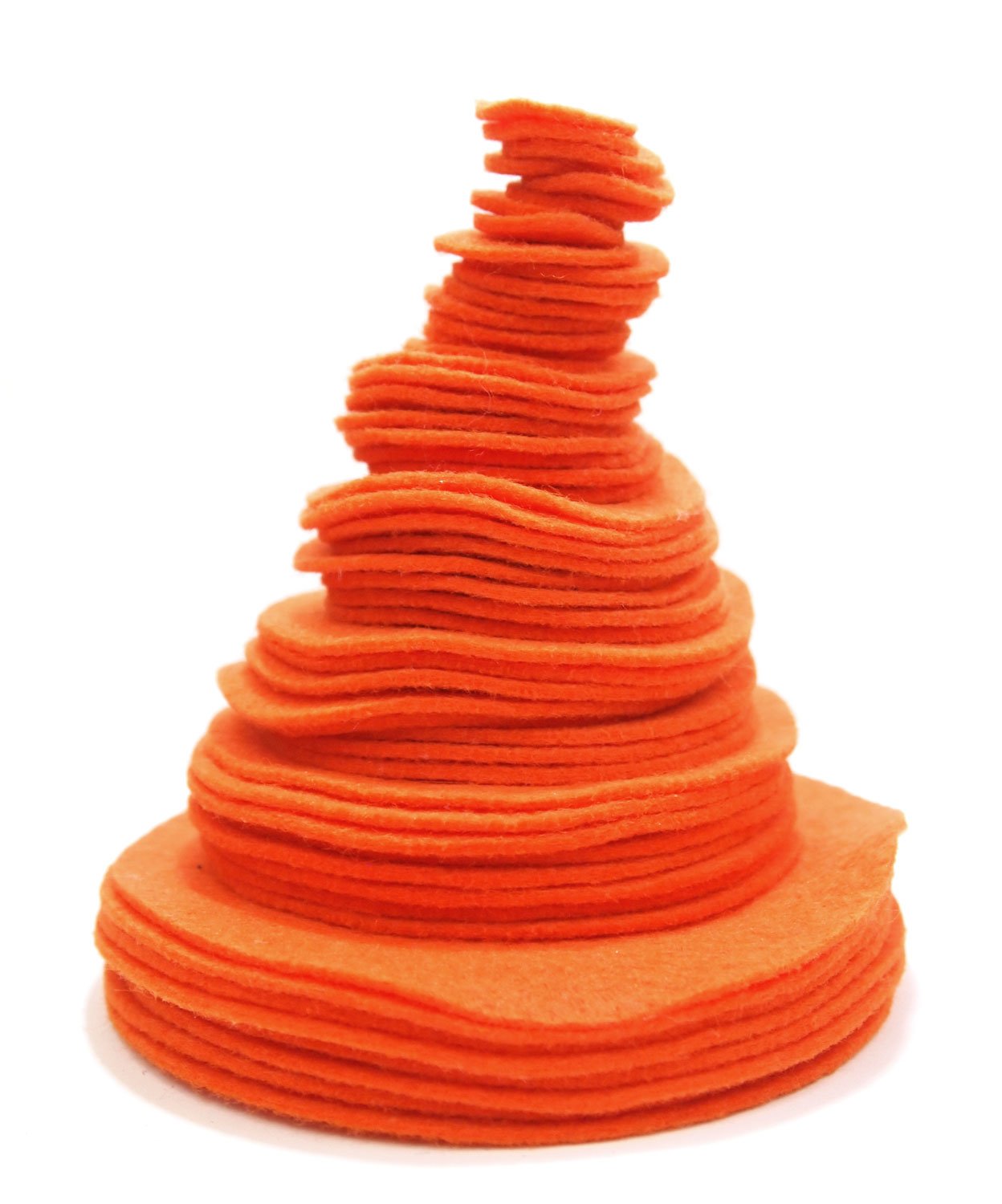Playfully Ever After Orange Craft Felt Circles (Mixed Size Pack - 56pc)