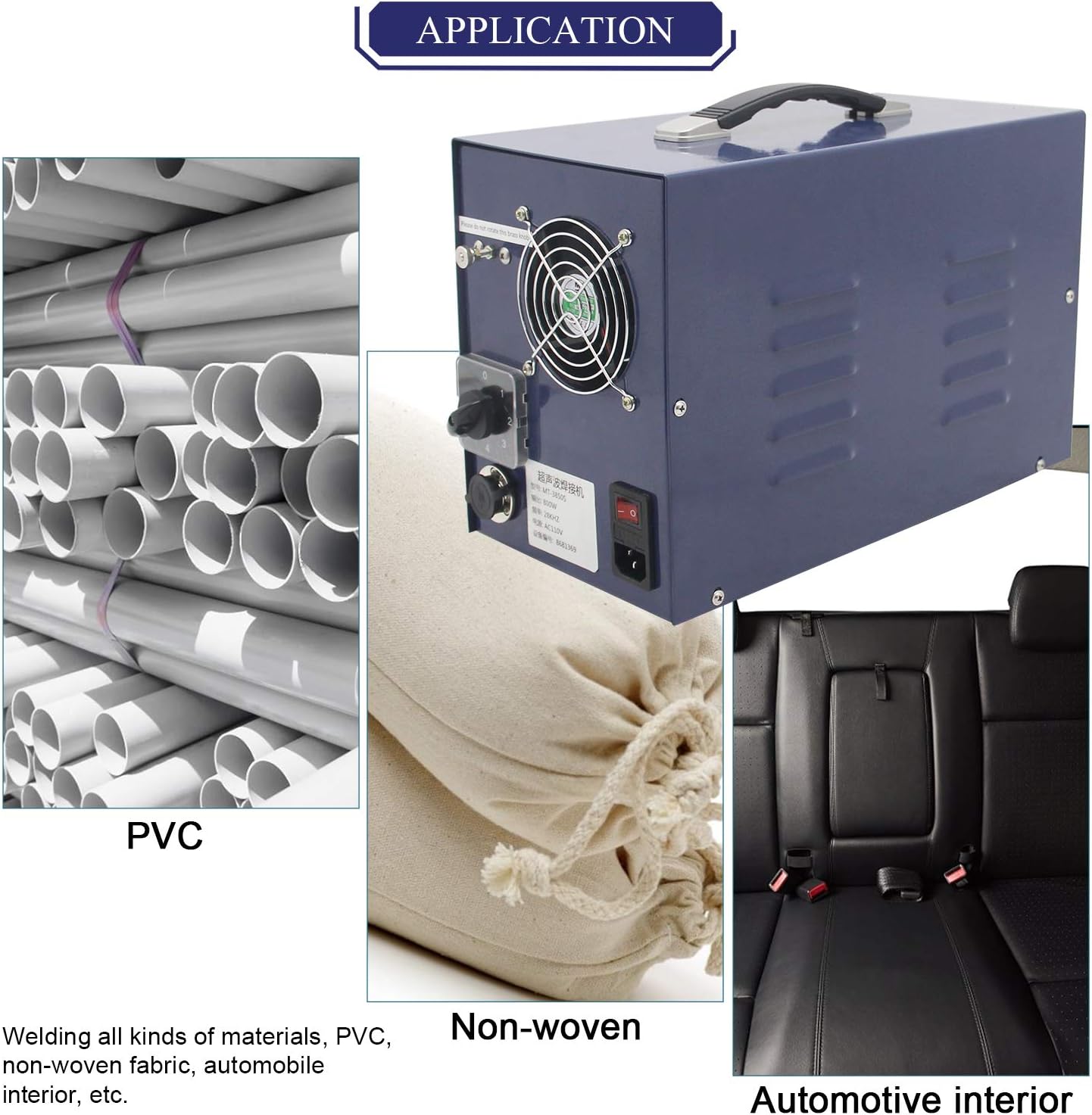 BAOSHISHAN Ultrasonic Plastic Spot Welder Plastic Welding Machine for Collecting Eggs Belt Manure Belt Farm Conveyor (500W/600W/700W/800W Adjustable)