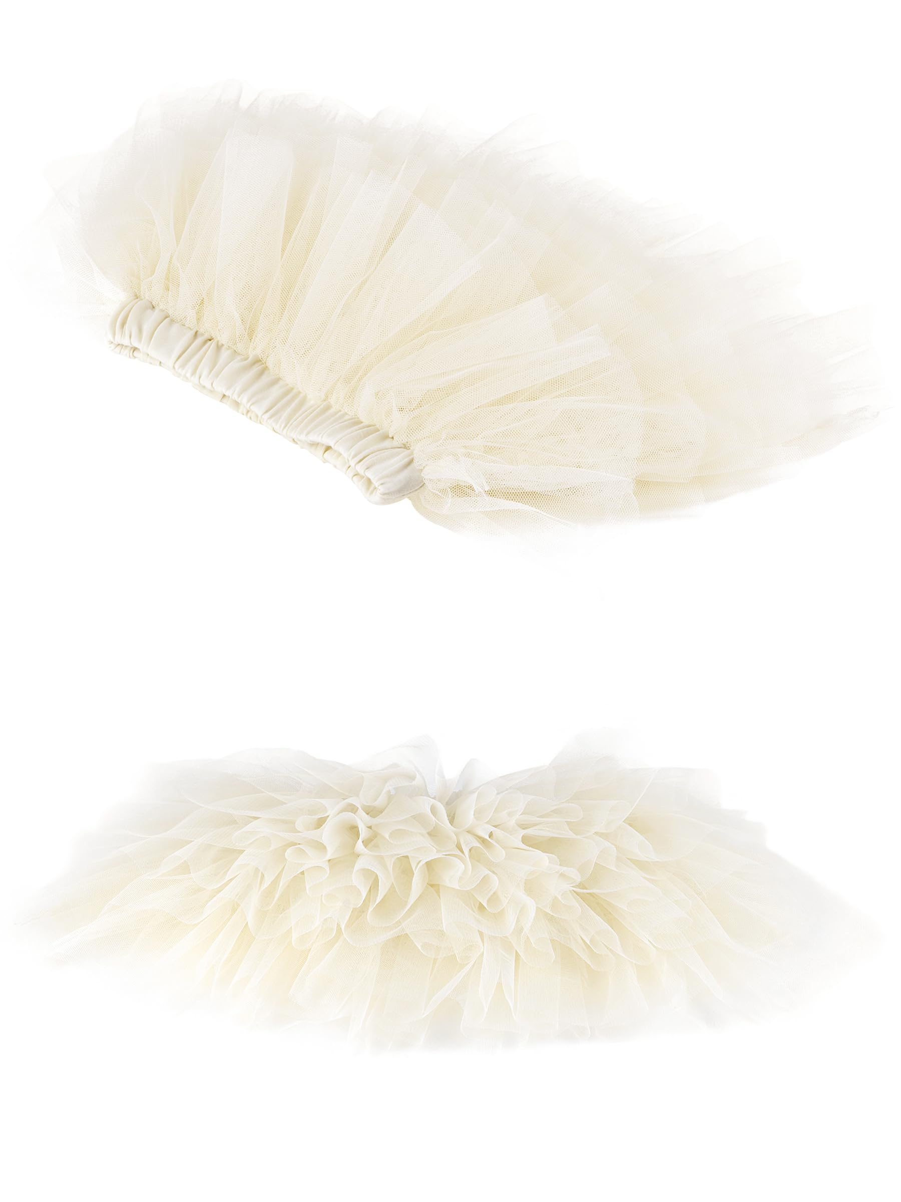 Bébé Tout-Petit Enfant Fille Jupe Tutu Jupe à Échelons Jupe de Princesse Mini Jupe Tutu de Ballet avec Ceinture Élastique Accessoire de Déguisement Basic Taille du Fabricant 80/90/100/110/120/130