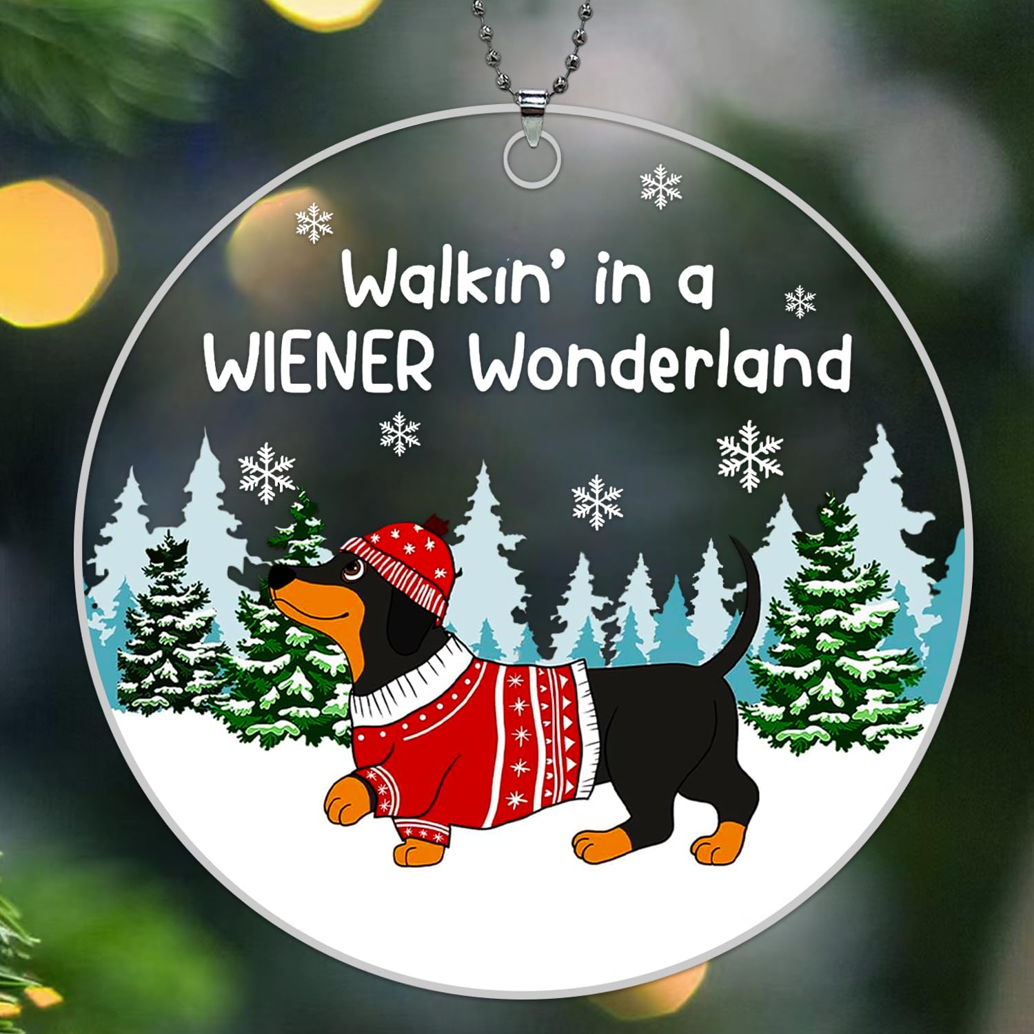 BAOXUE Dachshund Ornament