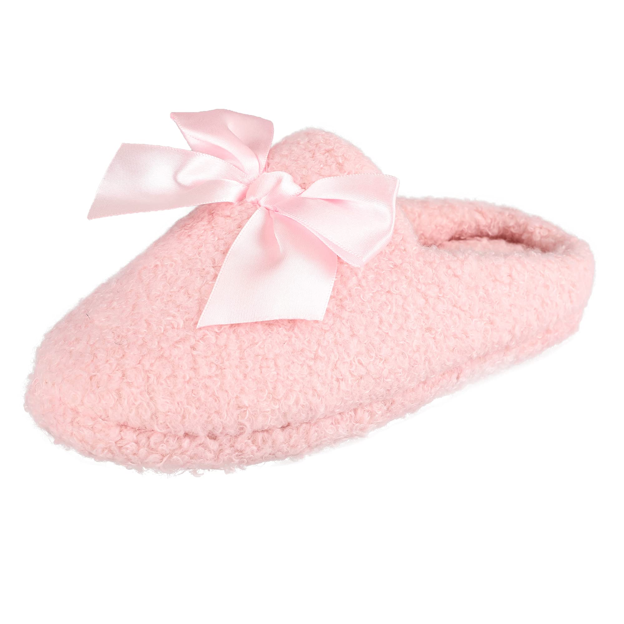 Unisex-Child Plush Marshmallow Slide on House Slipper Clog with Memory Foam