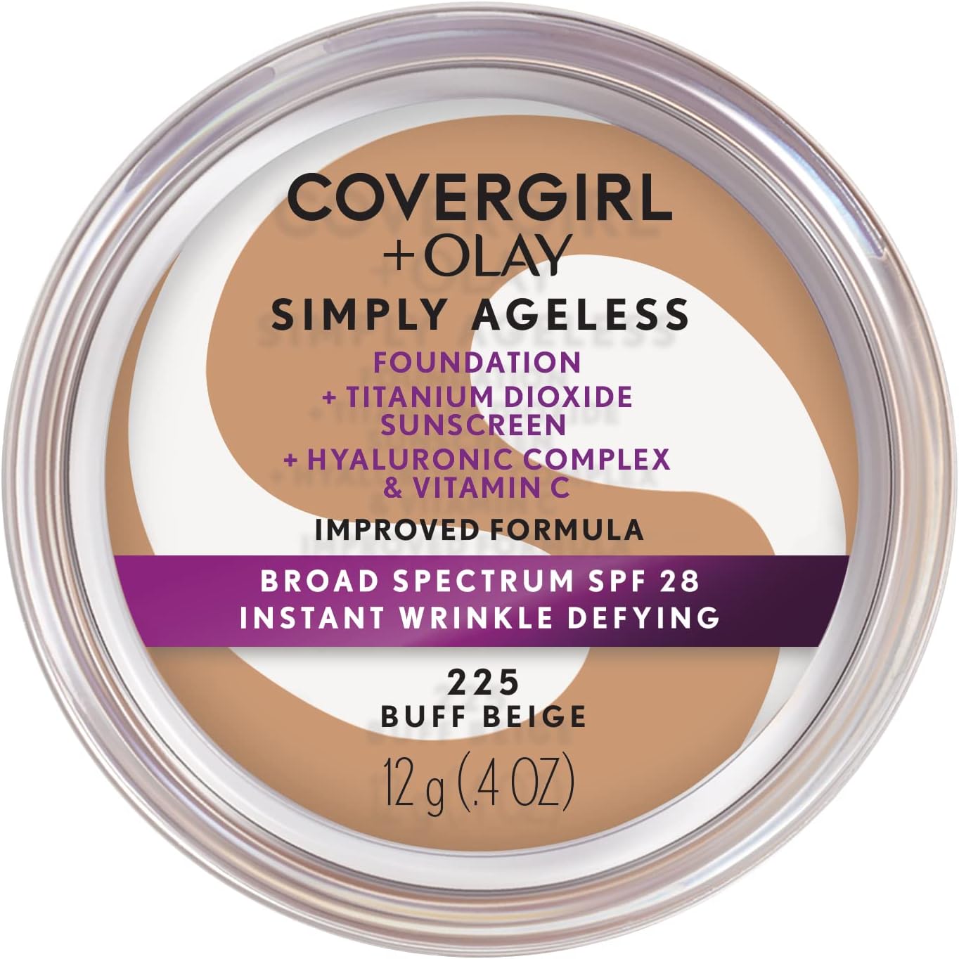 COVERGIRL & Olay Simply Ageless Foundation, Buff Beige 225, 0.4 Oz by CoverGirl
