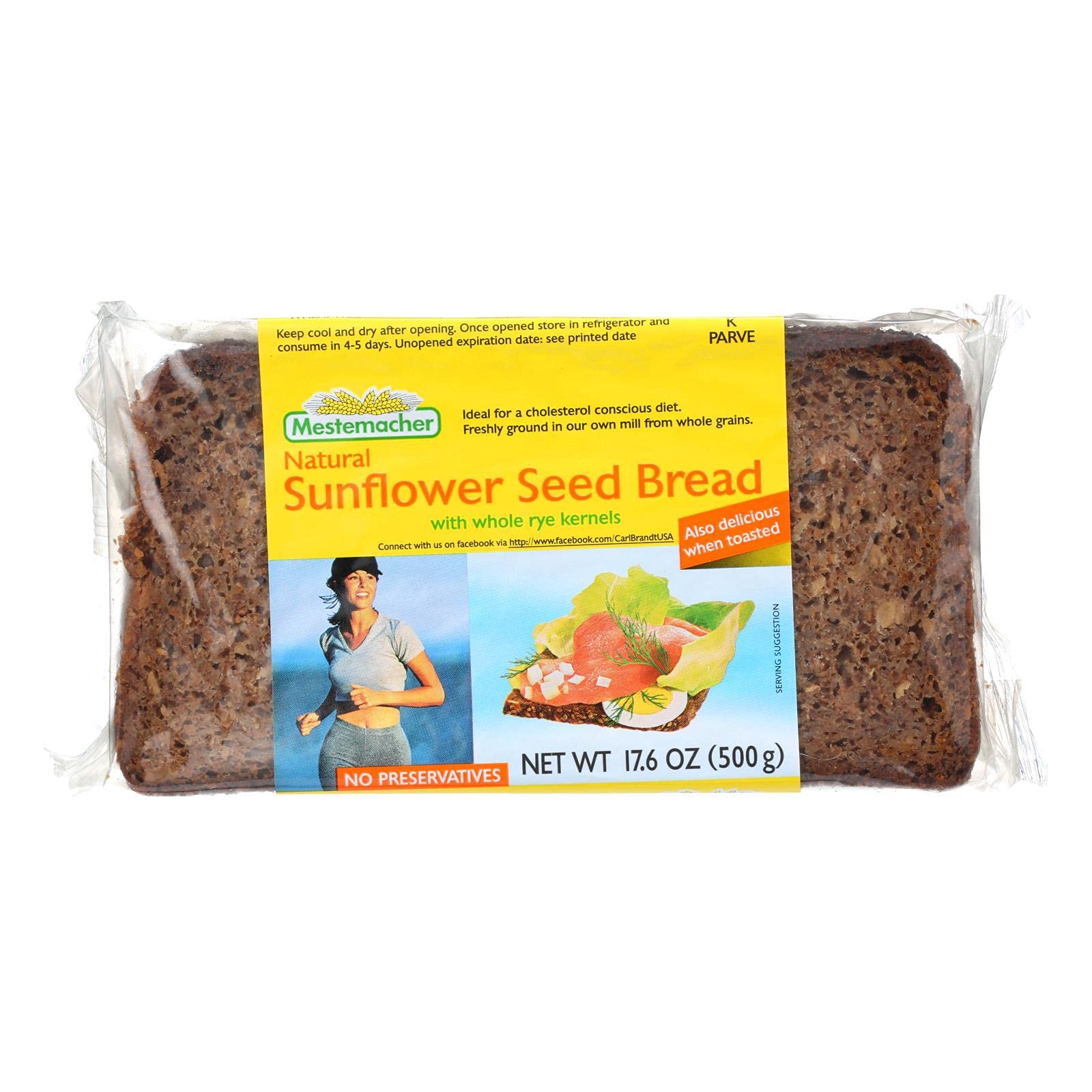MESTEMACHER BREAD RTE SUNFLWR SEED 17.6OZ