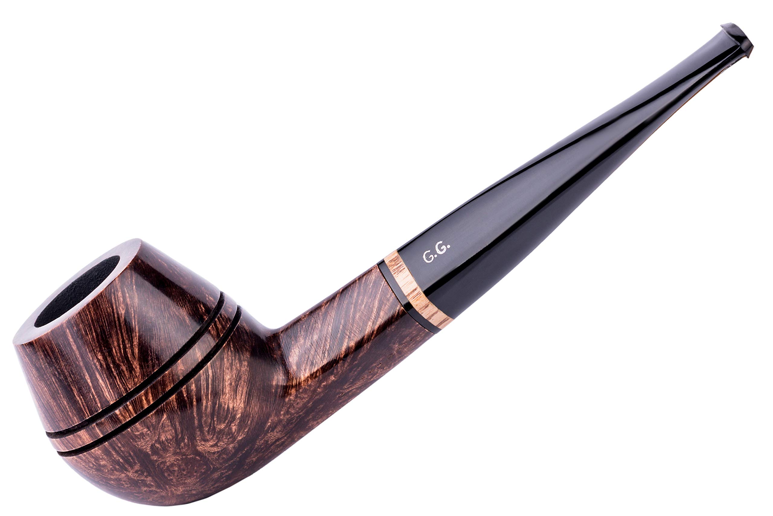 Dr Watson Brown Tobacco Pipe, Classic Bulldog Shape, Handcrafted From Italian Briar Root, Ebonite Mouthpiece, Fits 9Mm Filter (Brown)