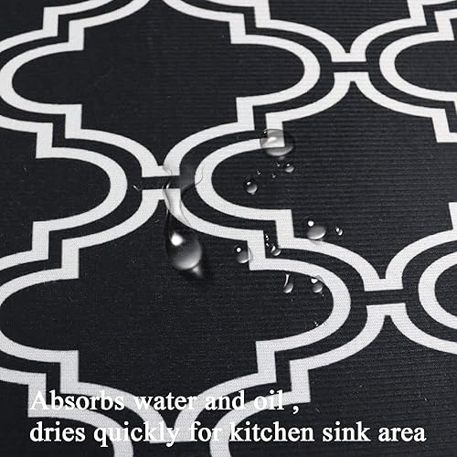 Miniatura 5 de Helthep Alfombra de cocina, alfombra multifuncional para interiores y exteriores, antideslizante, lavable, absorbente de agua, esencial para el