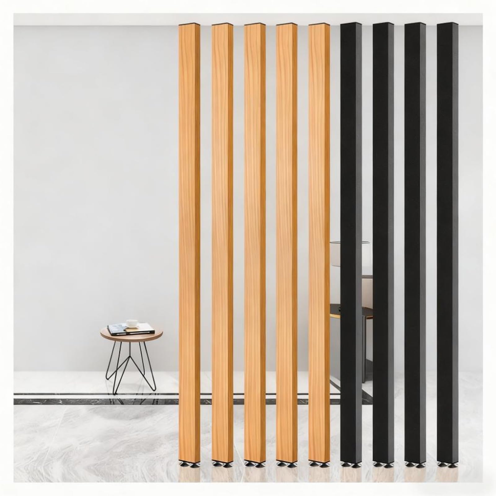 Cloison de séparation moderne en métal design colonne claustra maison 155cm
