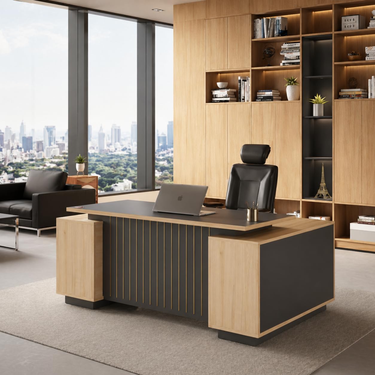 L Shape Office Table (RA412 Left Side)-image-24