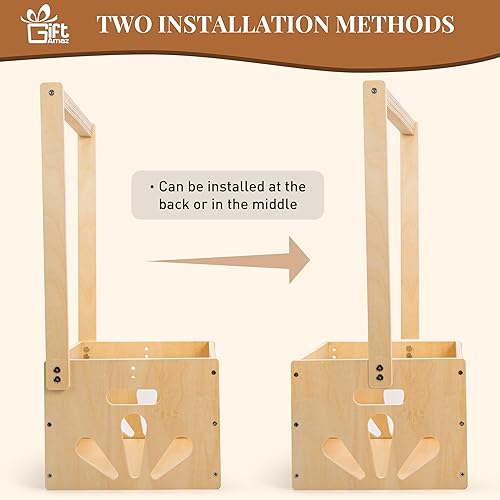 Miniatura 5 de Cesto de madera para baby shower, cesta de almacenamiento para bebés con asa, cesta para regalos de baby shower, cesta de regalo de bienvenida para