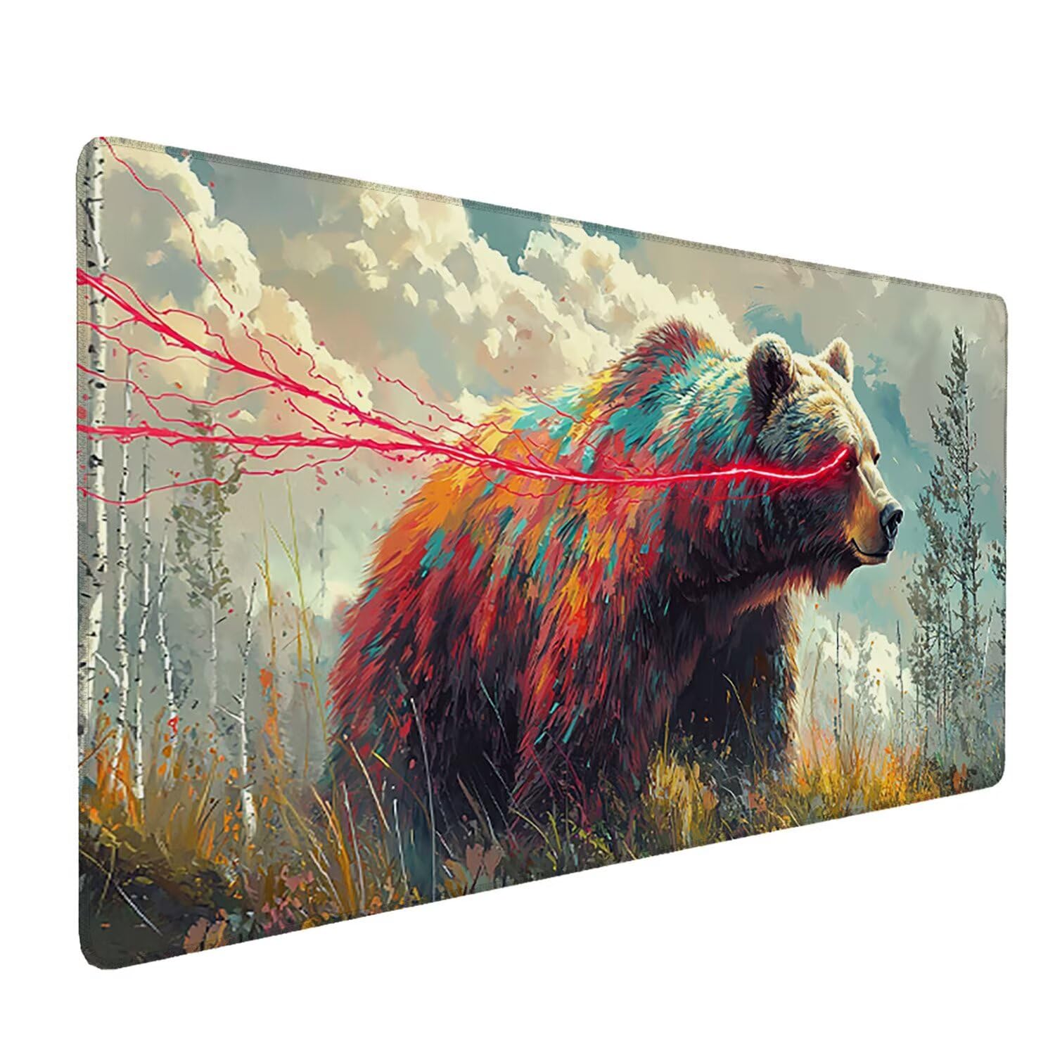 Podkładka pod mysz do gier, 1200 x 600 mm, XXL, duża podkładka pod mysz do gier, antypoślizgowa, wodoodporna, rozszerzona XXL długa klawiatura, akcesoria biurowe, do gier, komputera, komputera