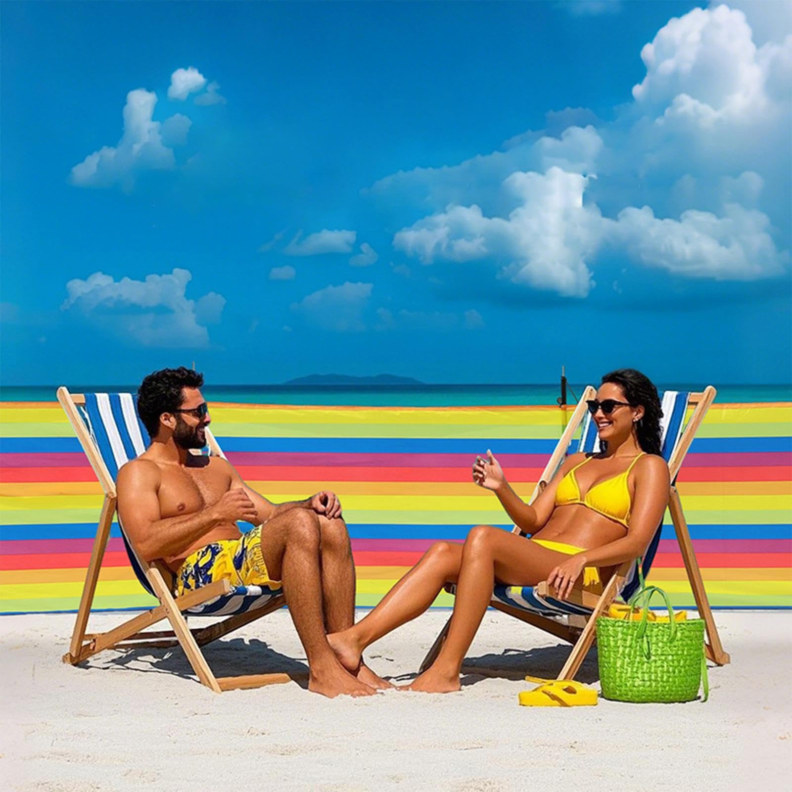 Paravento Da Spiaggia Pali Antivento, Ombra e Borsa | Bloccavento Frangivento Per Campeggio Per Accessori Da Viaggio Vacanze Pesca Picnic All'Aperto In Giardino E Spiaggia