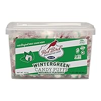 Vista 14 de Red Bird Menta de gaulteria, caramelos envueltos individualmente, mentas de aliento sin gluten, tina de 52 onzas