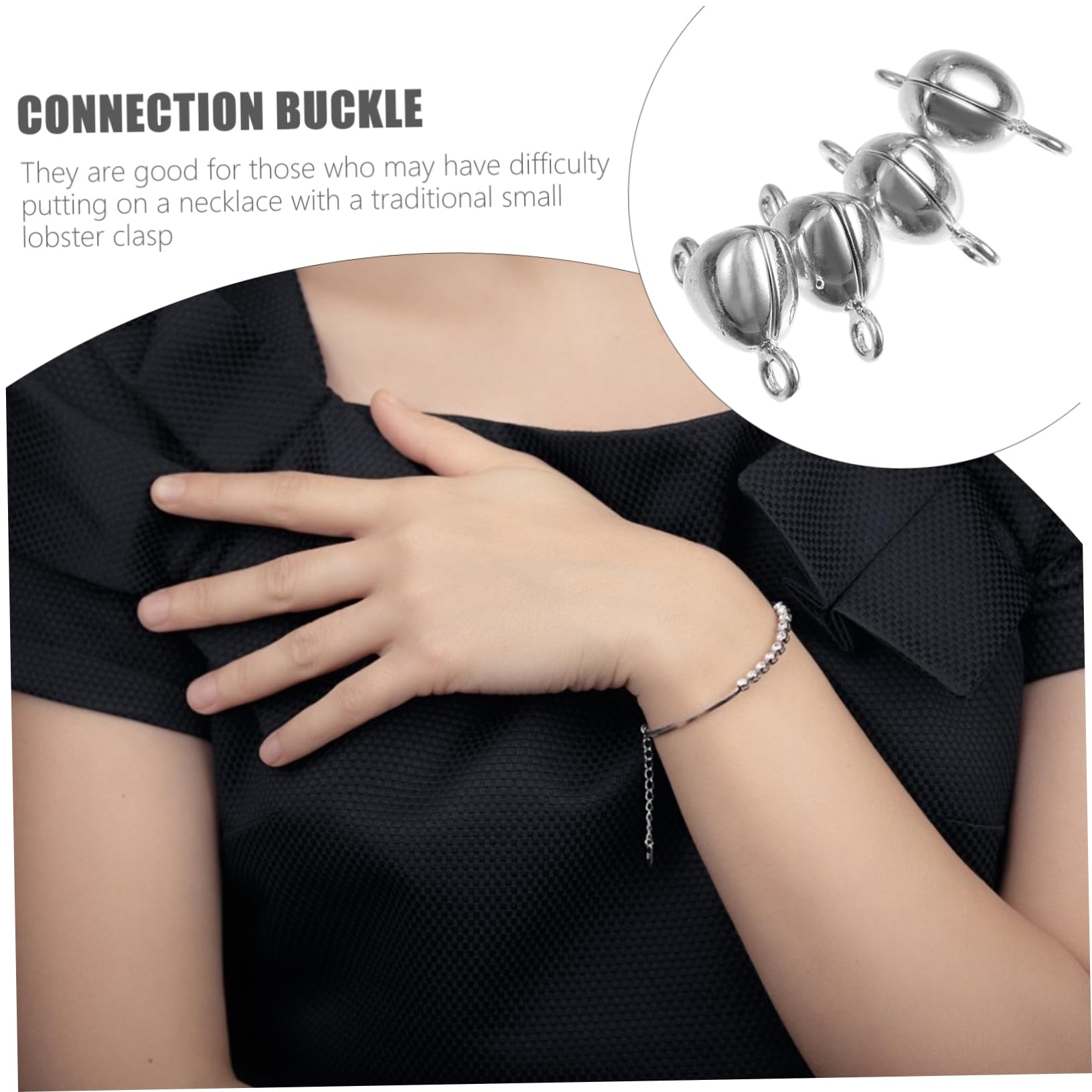 ARTIBETTER 30stücke Herzform Magnetverschluss Für Schmuck Schmuckverschlüsse Für Armbänder Und Langlebigem Für Einfache Handhabung Und Stilvolle Designs
