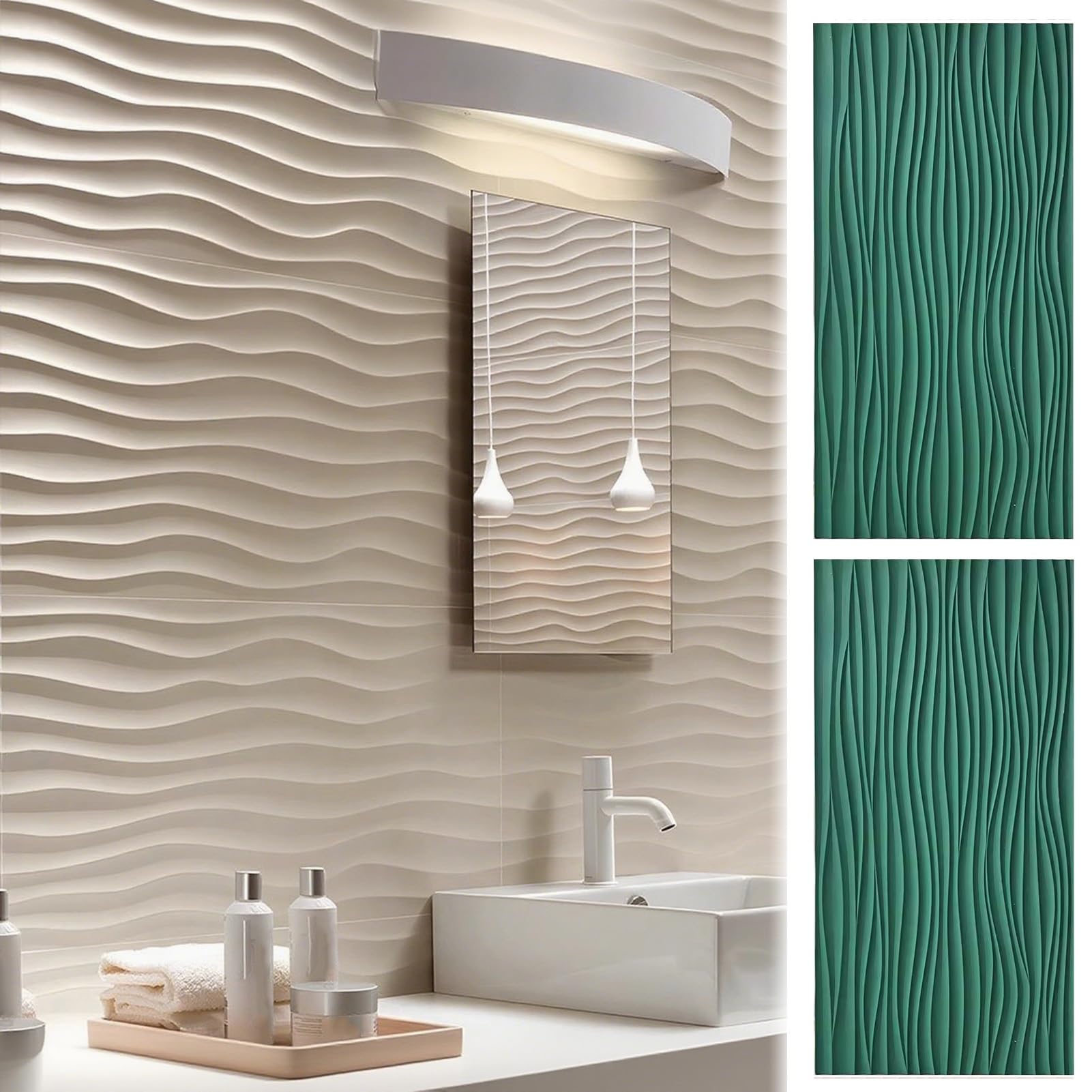 Paneles de pared ondulados 3D de alta gama para proyectos de interiorismo y alta decoración