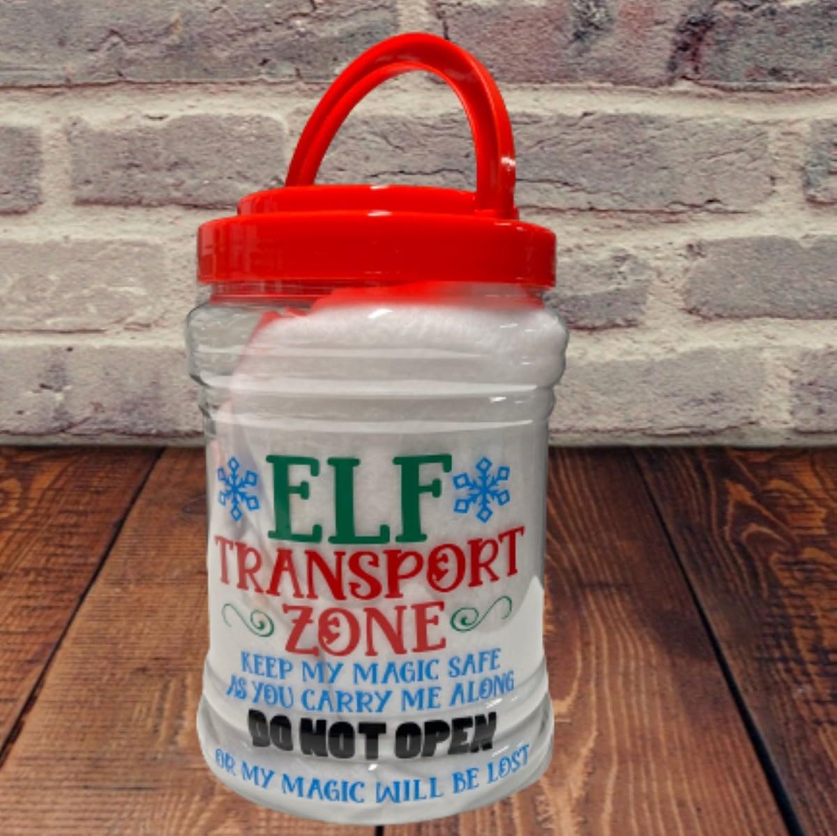 Christmas Elf Carrier - Elves Carrying Case - Holiday Elfs Decor - Travel Case - Transport Container