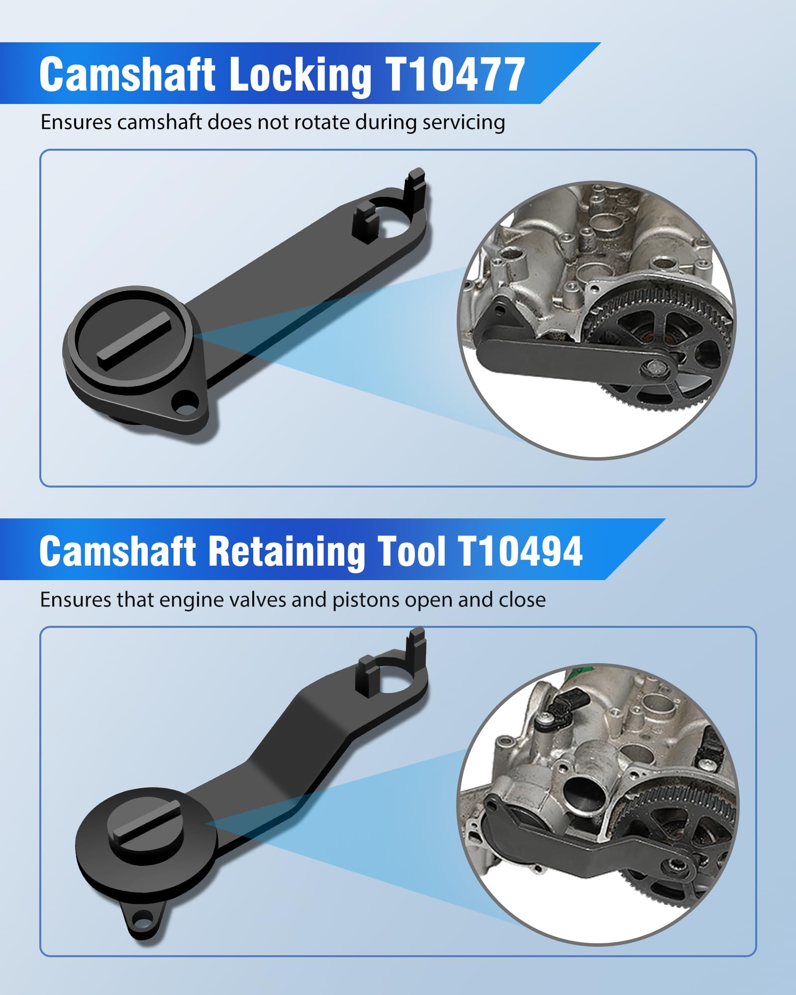 RUIZHI Outils de Calage Arbre à Cames et de Vilebrequin - Outil Calage Distribution pour VAG EA211,1,0,1,2,1,4,1,6L | TSI FSI TFSI, pour VW/Jetta/Skoda/Seat Leon/Santana/Rangyi/Sprint/Bora