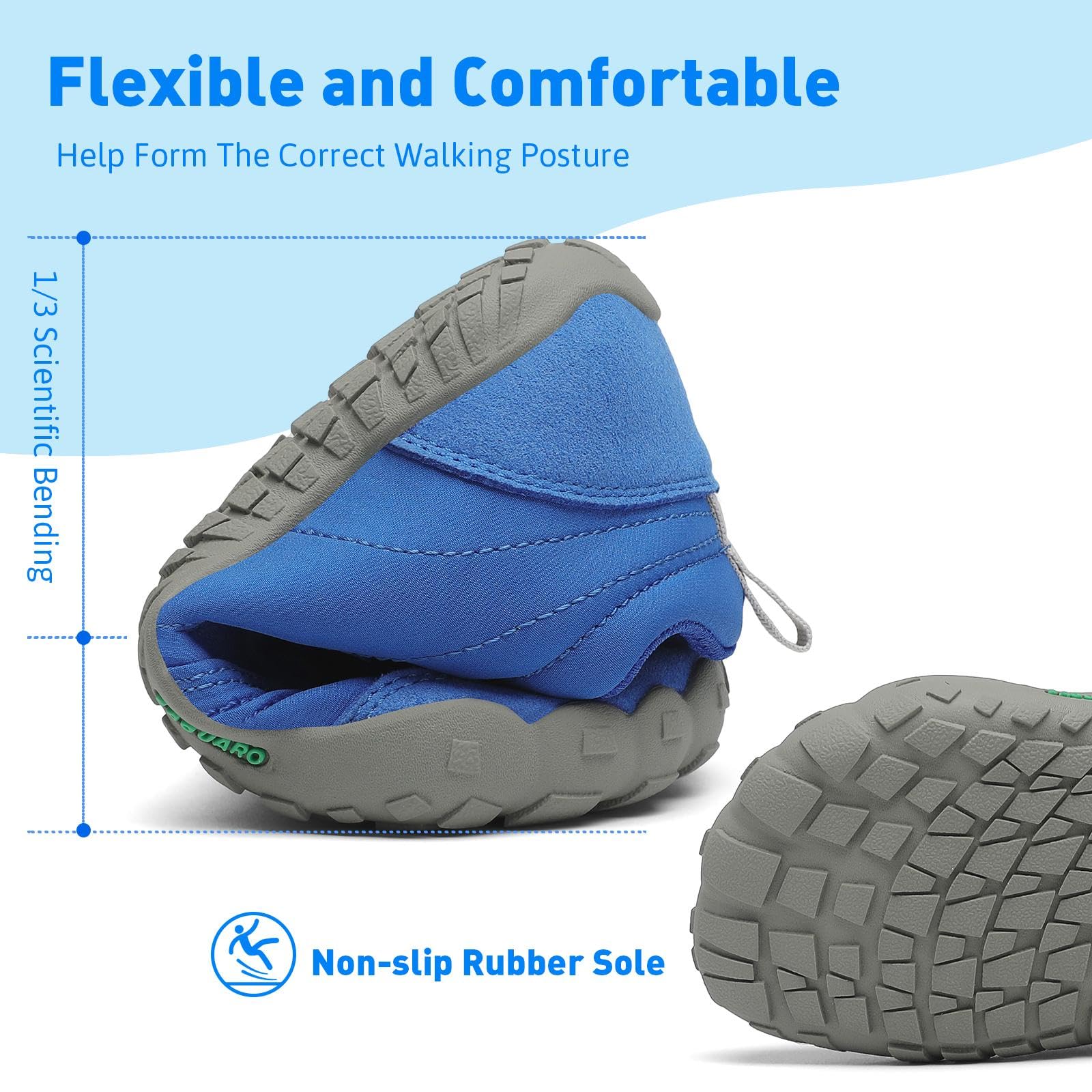SAGUARO Bambini Scarpe a Piedi Nudi Scarpe da Trail Running Barefoot Minimaliste Sneakers Leggere Respirabile Gr.26-36