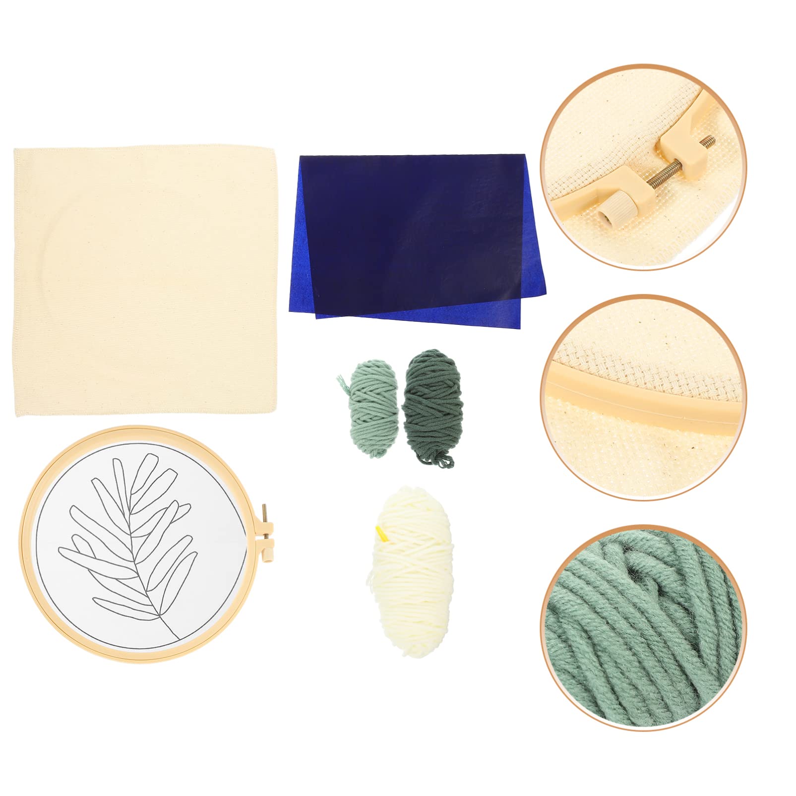 HOMSFOU 3 Ensembles Kit de Broderie à Points Croisés pour Garçon Fille Ensemble Diy avec Outils de Couture Matériel Durable pour Débutants et Bricoleurs