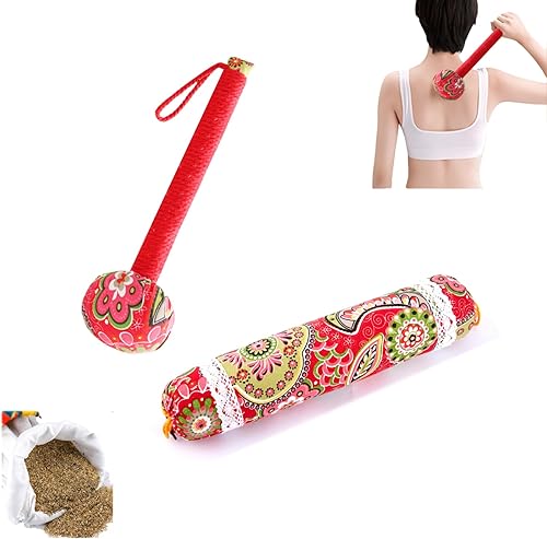 2 herramientas de masaje, martillo de masaje manual de ajenjo corporal y almohada de ajenjo, drenaje linfático, alivio del dolor y el estrés para