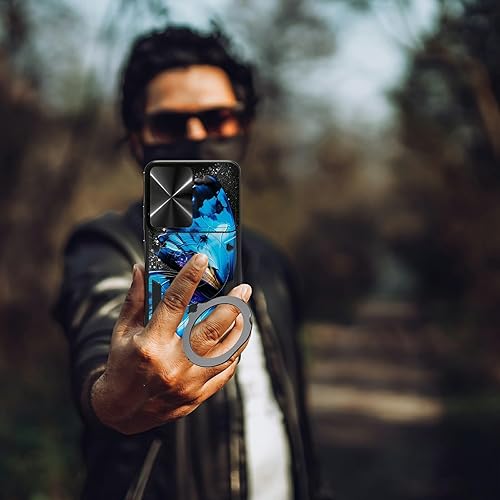 Miniatura 7 de Funda para teléfono Galaxy A53 5G para Samsung Galaxy A53 5G con cubierta deslizante para lente de cámara y anillo de soporte de 360 grados, funda