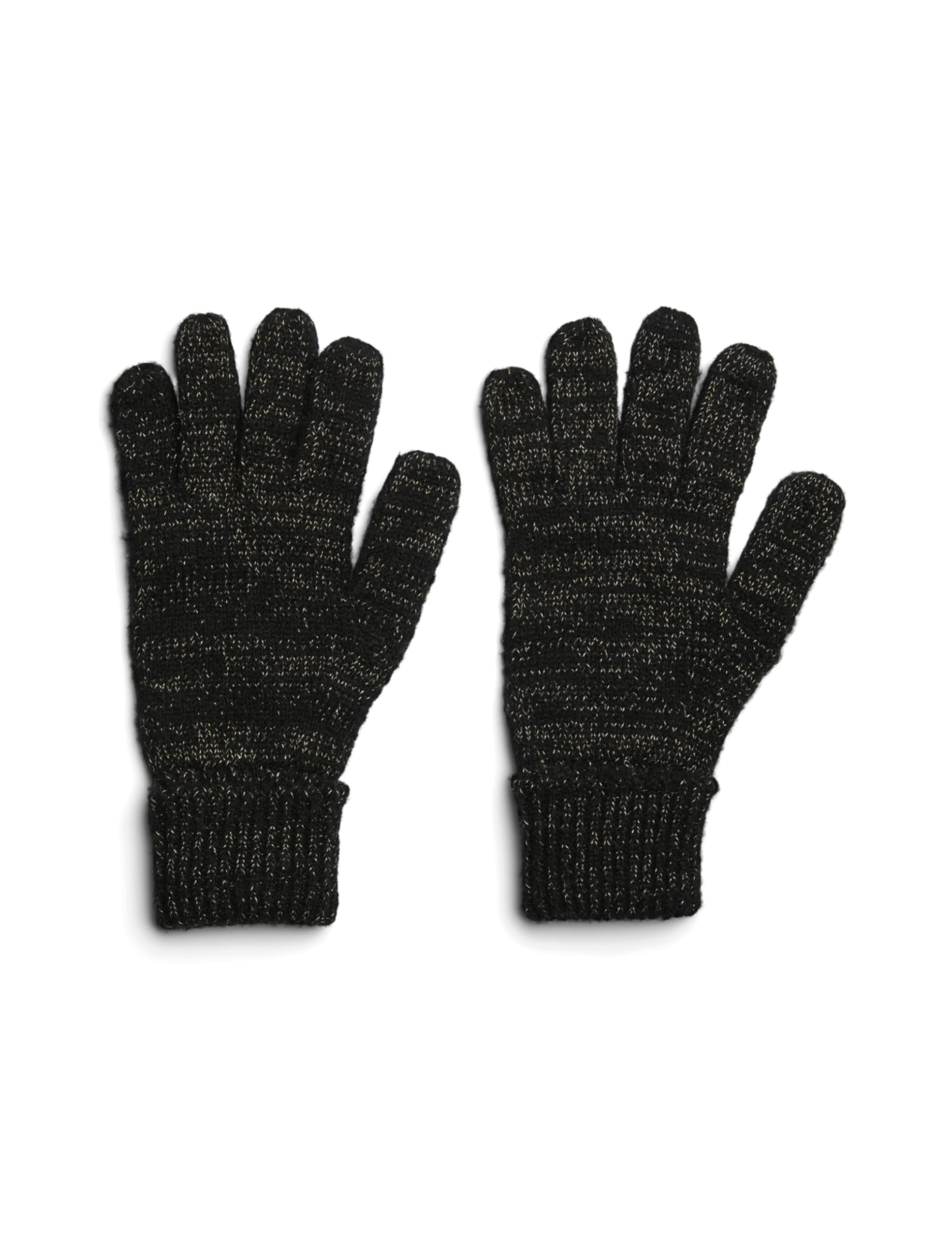 PIECES Pcpyron New Lurex Gloves Noos BC, black, One Size