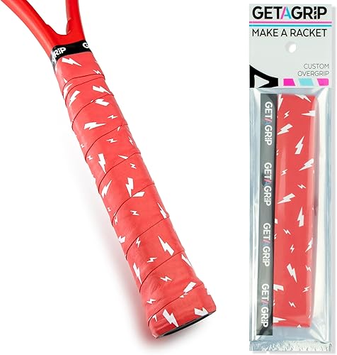 Miniatura 21 de Get A Grip - Grip personalizado para raqueta de tenis - Agarre antideslizante/de secado rápido para tenis - Grip precortado para raqueta de The