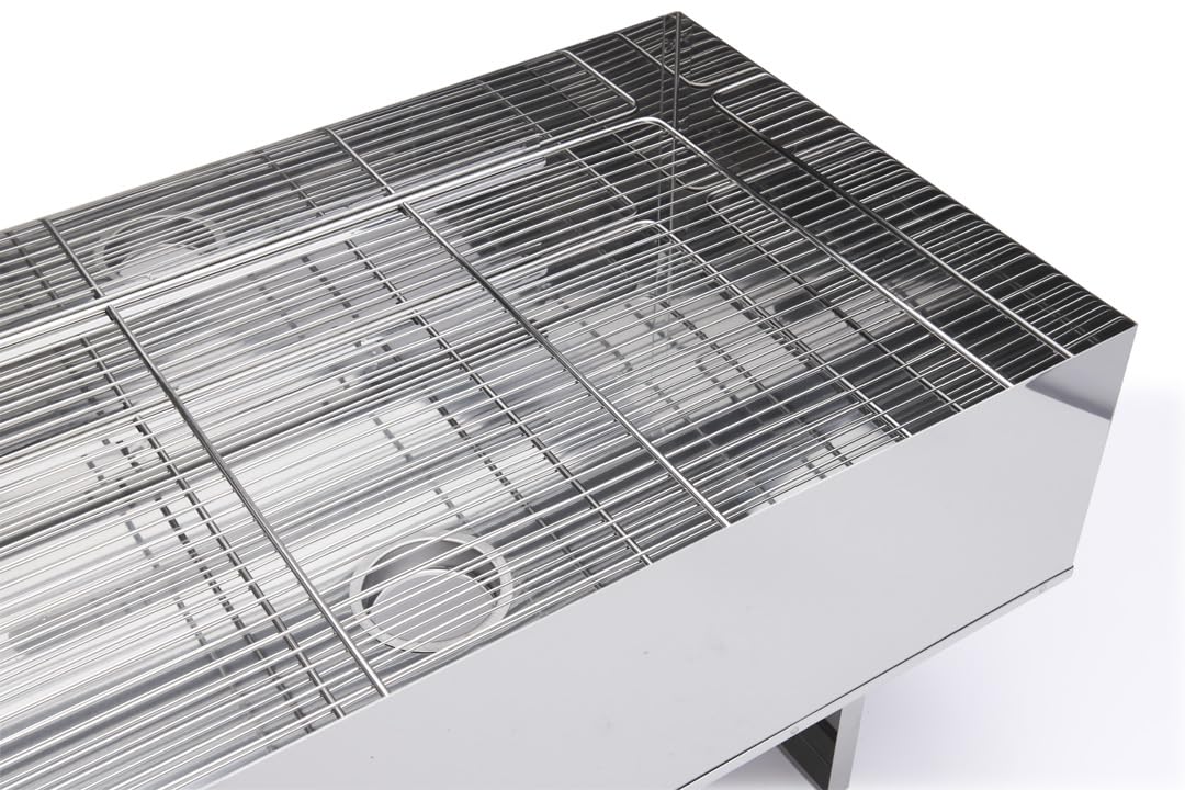 DE BUYER -3441.60 -le fumoir inox complet 600x400, Argent