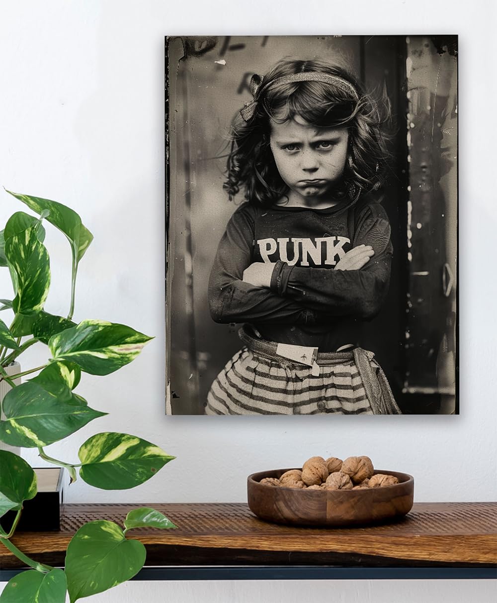 Amazon.com: Punk Black & White Photo -18x24 Unframed Poster-Little