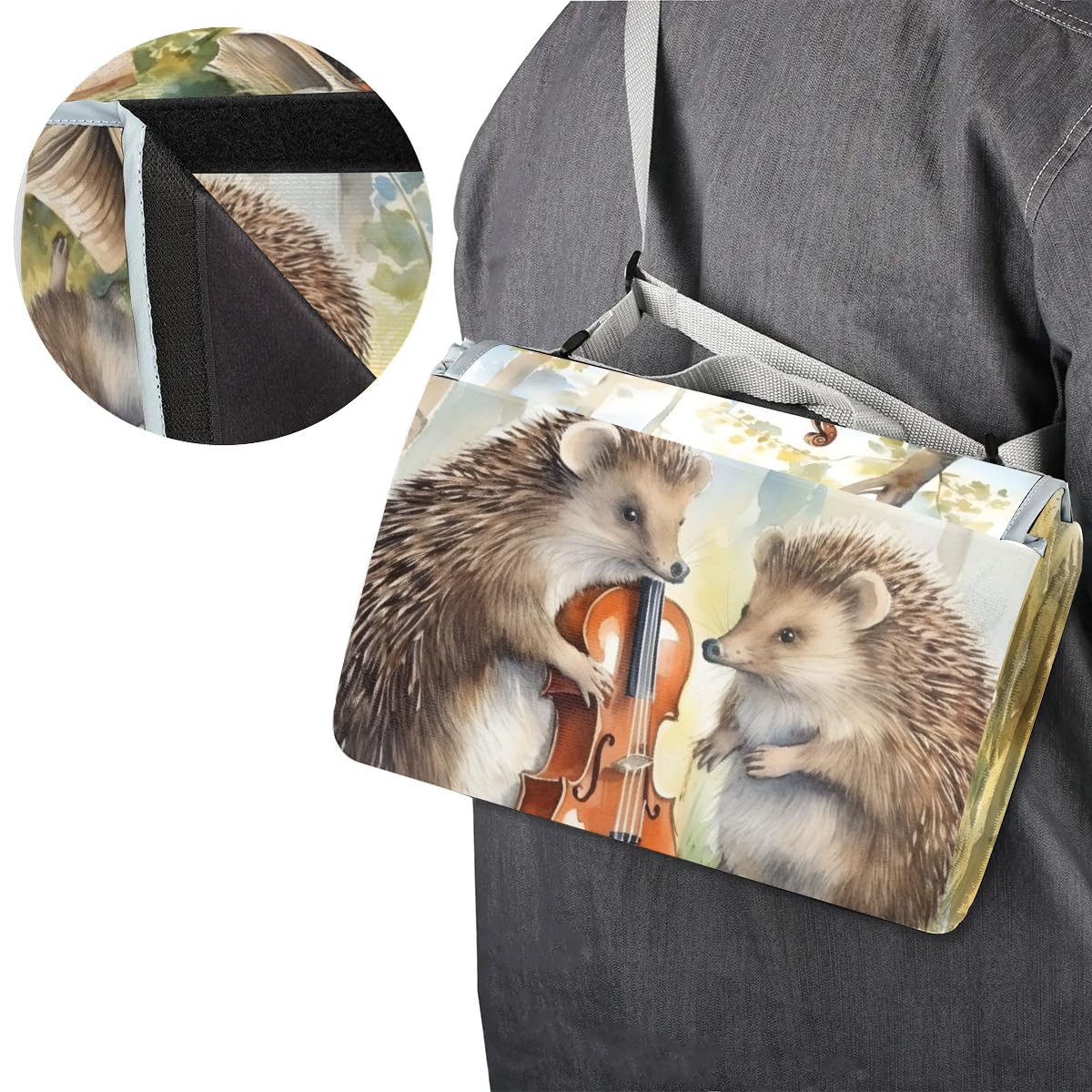 Manta de picnic de 150 x 145 cm, manta de playa plegable para exteriores, impermeable, para playa, camping, senderismo, picnic