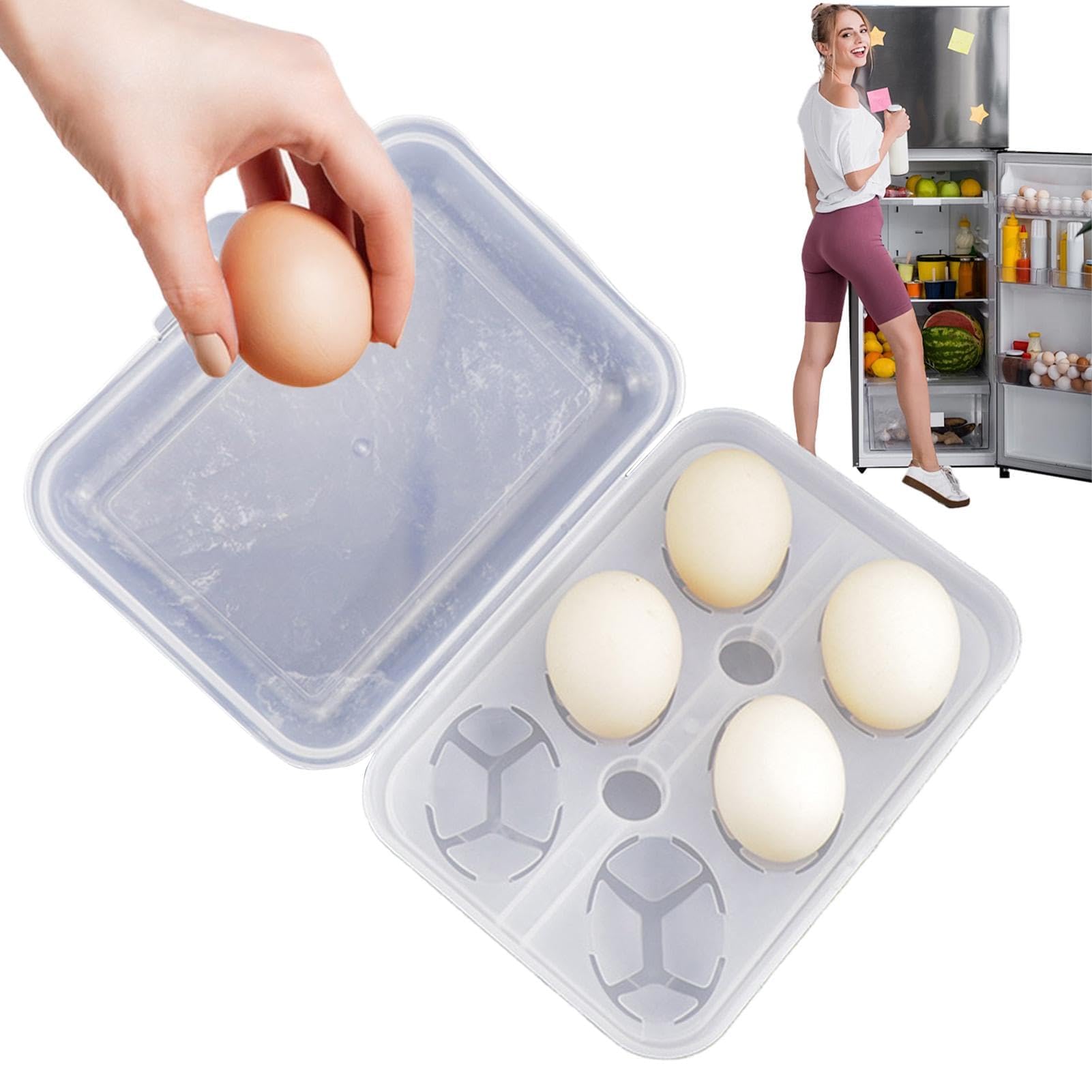 Basket Storage Box Kitchen Portable Egg Container,6 Grid Container,Shock-Absorbing Holde