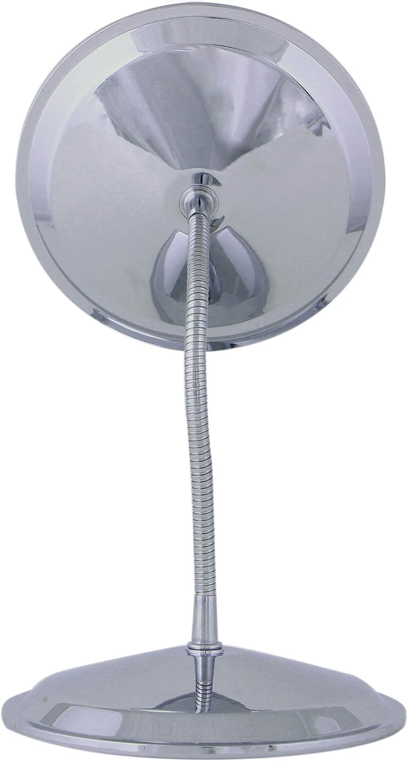 Double Vision™ Gooseneck Vanity/Wall Mount Mirror 5X/10X Magnification, Made in the USA