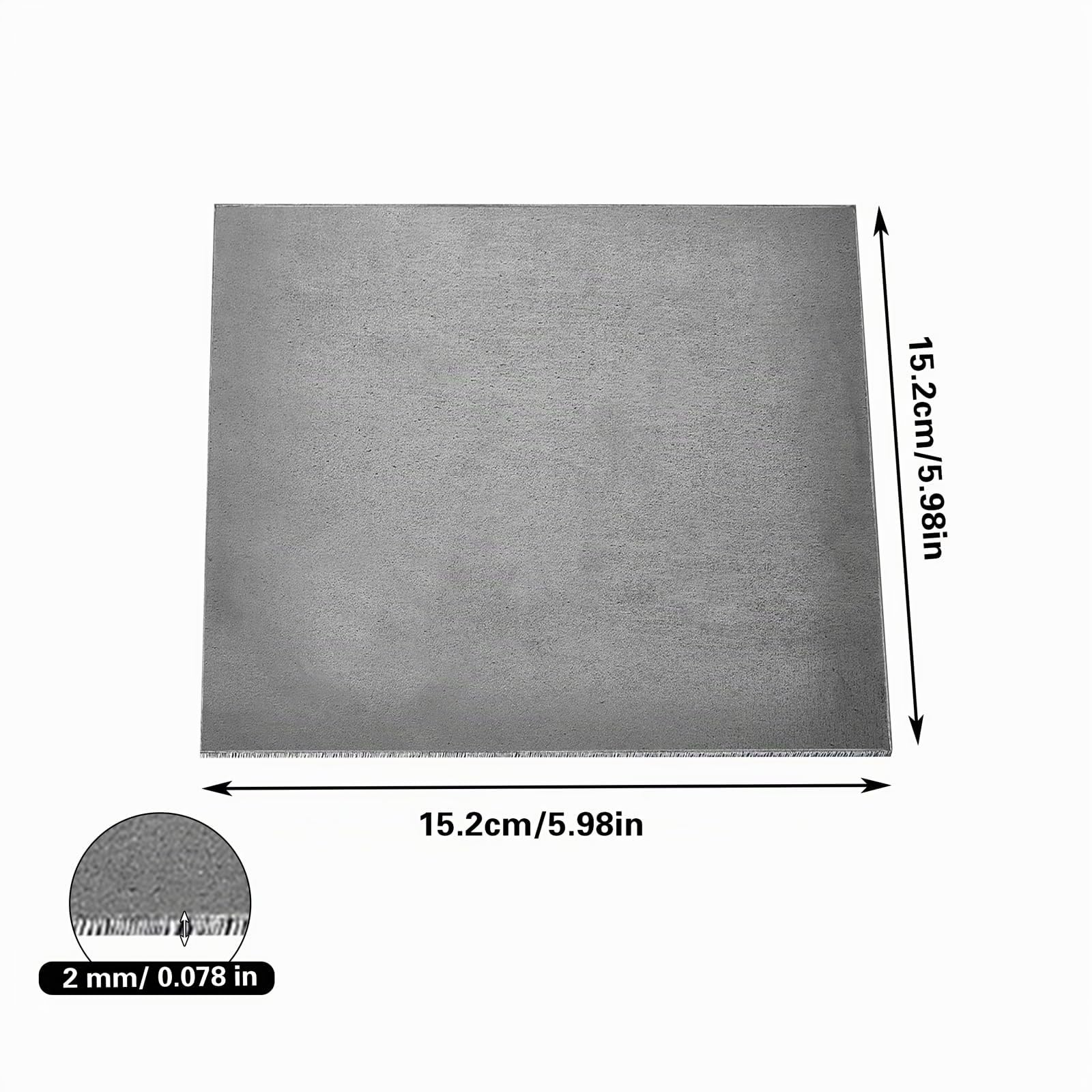 4 Stück Warmgewalzte Stahlplatte 152x152x2 mm Reparaturblech Einschweißblech Blechplatte schweißbare Bodenplatte für Metallschweißen