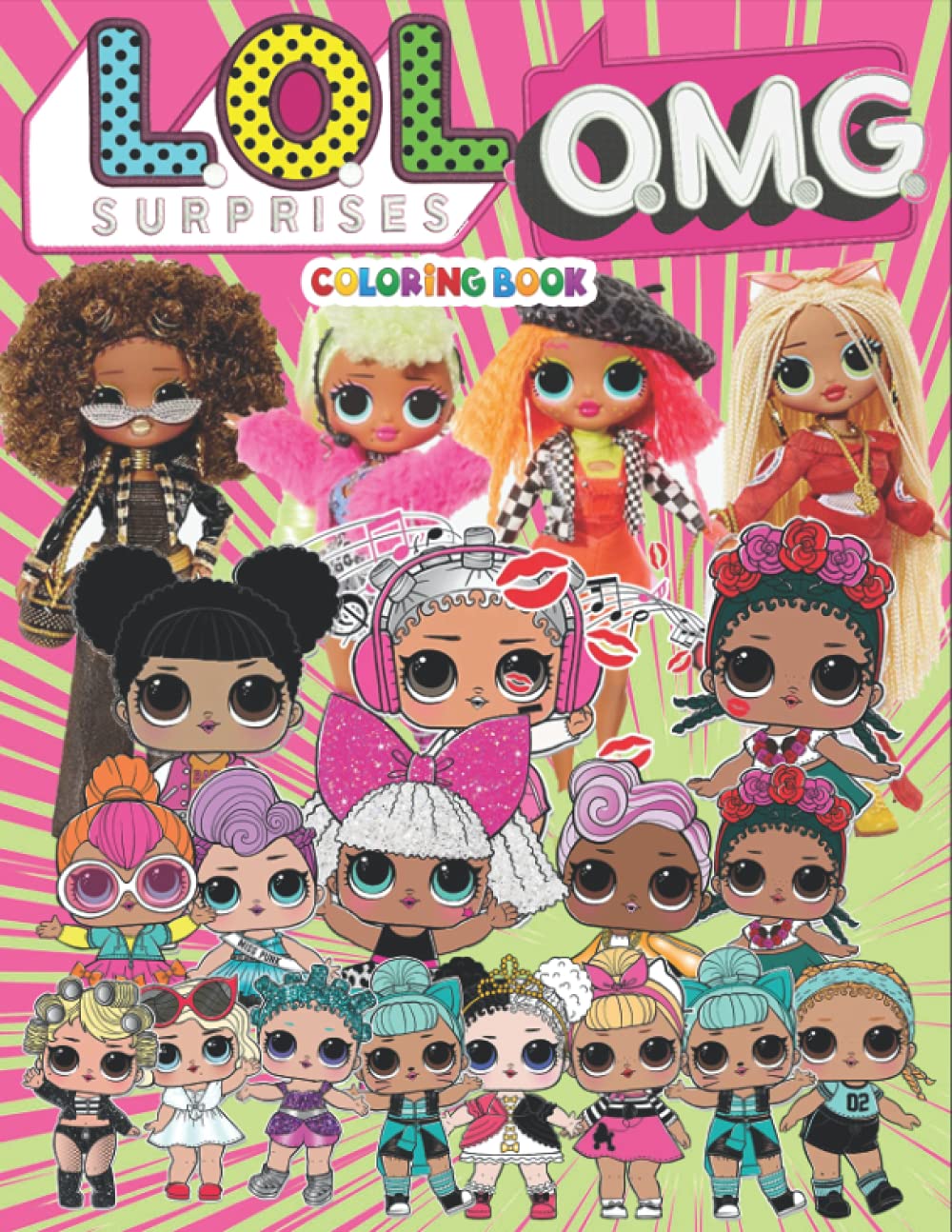 Buy LOL Surprise OMG Coloring Book: +50 Unique Coloring Book For Fans Of LOL Surprise OMG With ...