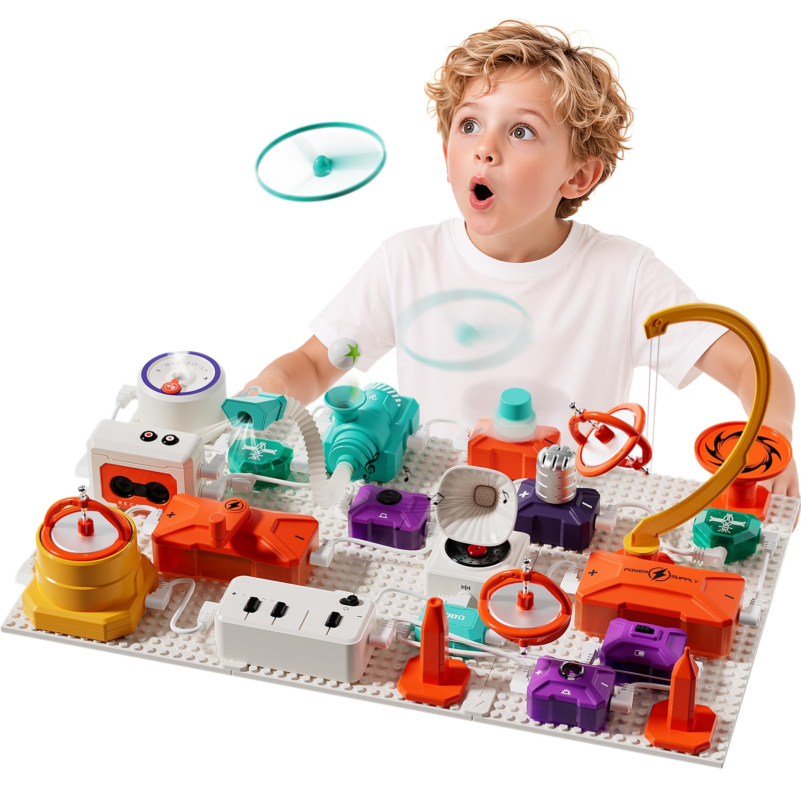Science Kits for Kids, 53 Circuits STEM Toys, 540+ Projects Experiments | Learning Education toys, Kids Circuit Building Kits, Electronics Exploration Gift for Boys Girls Ages 4 5 6 7 8 9 10 11 12
