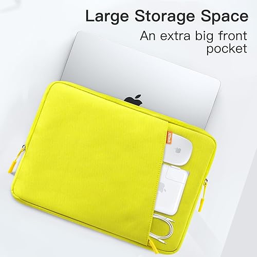 Vista 77 de JETech Funda para laptop para MacBook Pro de 16 pulgadas (M4, M3, M2, M1, 2019-2024), funda impermeable con bolsillo, compatible con portátiles