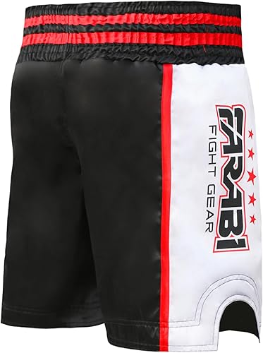 Miniatura 5 de FARABI Pro Boxeo Muay Pantalones cortos de combate para boxeo MMA Muay Thai Fight Shorts