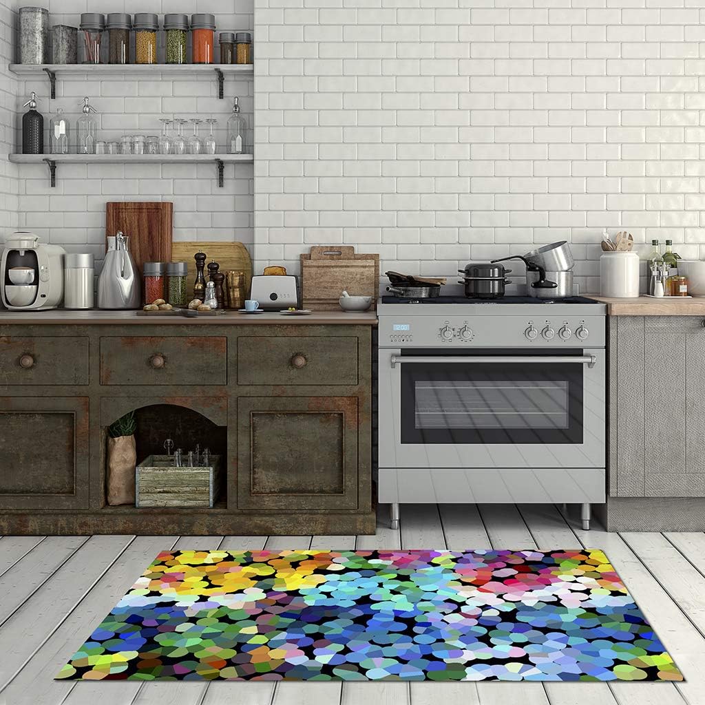 Vilber New Look Dots Carpet, Vinyl, multicoloured, 75 x 120 x 0.2 cm, 75 x 120 cm (Rectangular) - Image 3
