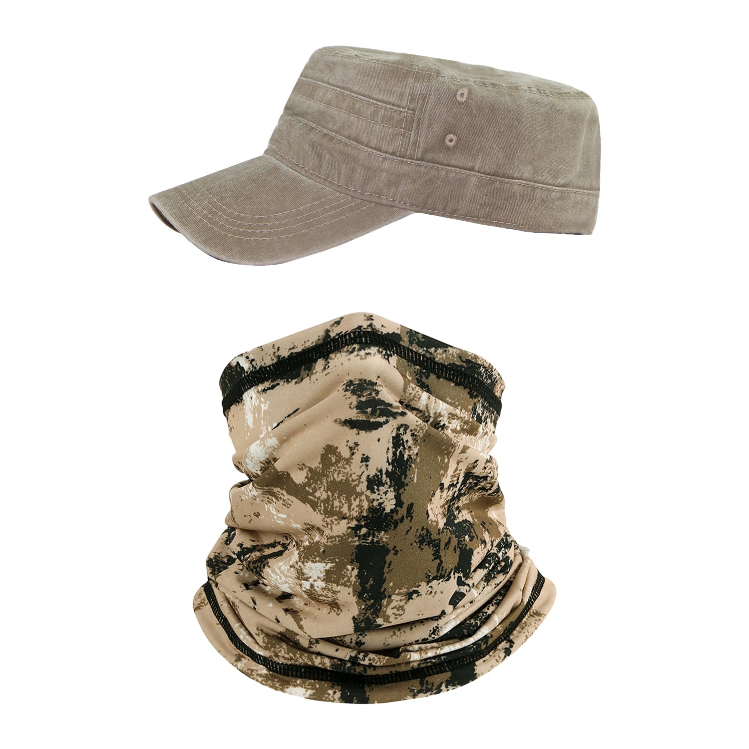 1 Casquette Rétro Et 1 Masque Facial, Unisexe, Chapeau De Protection Solaire Tendance, Chapeau Réglable, Masque De Protection Solaire Respirant, Équipement De Protection Solaire Extérieur